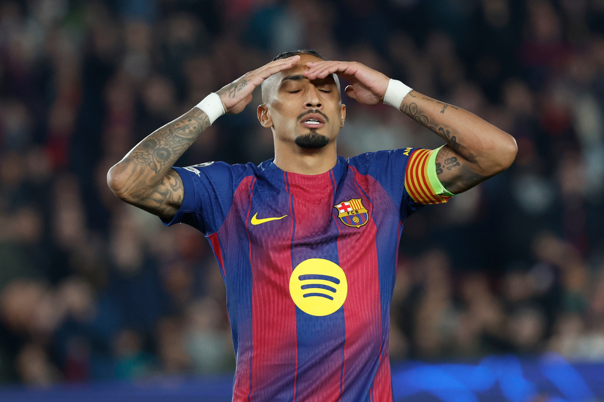 The severe suspension Raphinha faces