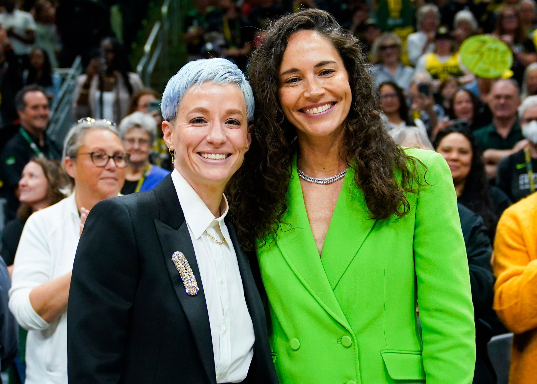 Megan Rapinoe and Sue Bird
