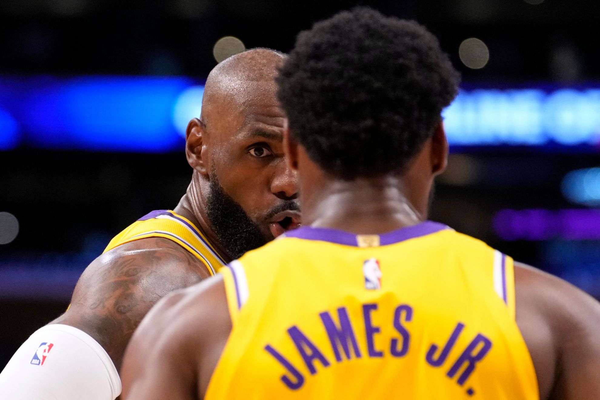 LeBron puts Bronny James's dismal stats behind him at the most special moment of his career