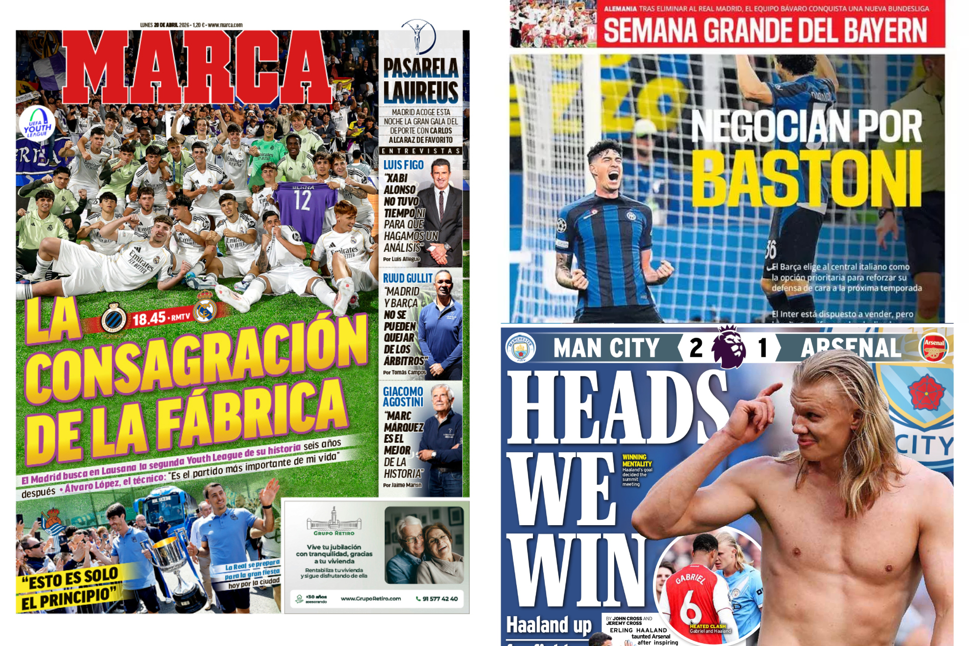 Las portadas del d�a