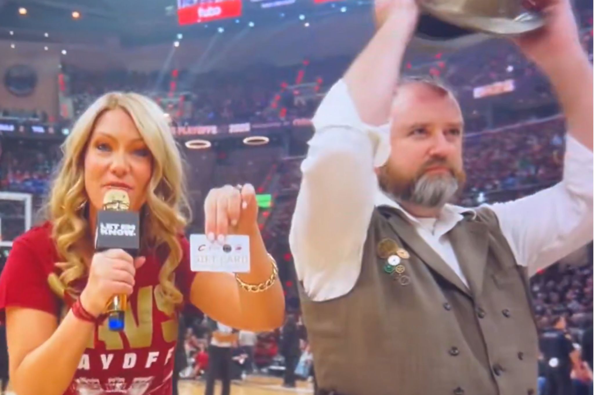 The NBA playoffs take an unexpected turn with a cruel contest that exposes fans in an unexpected way