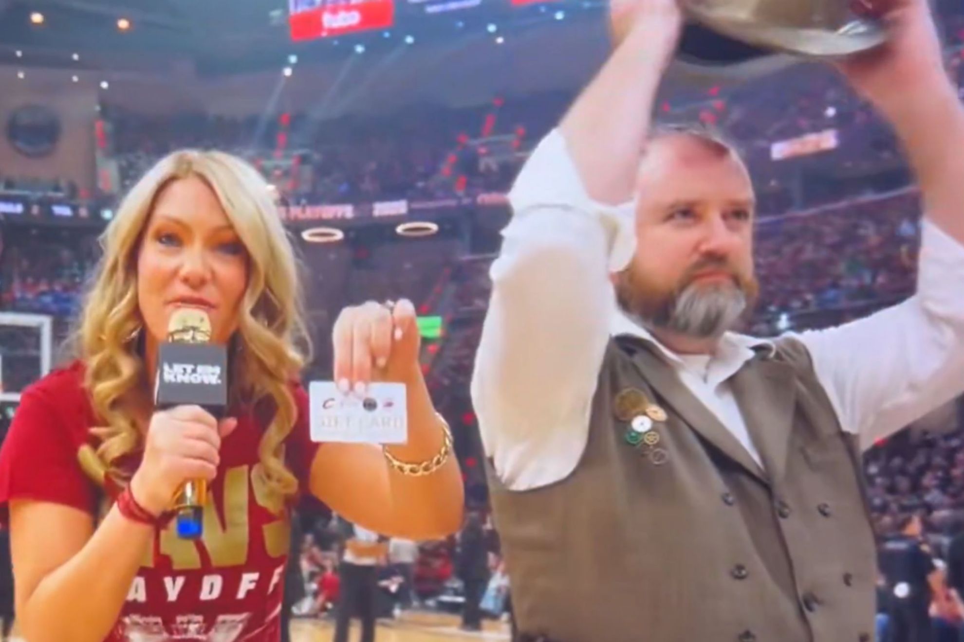 The NBA playoffs take an unexpected turn with a cruel contest that exposes fans in an unexpected way