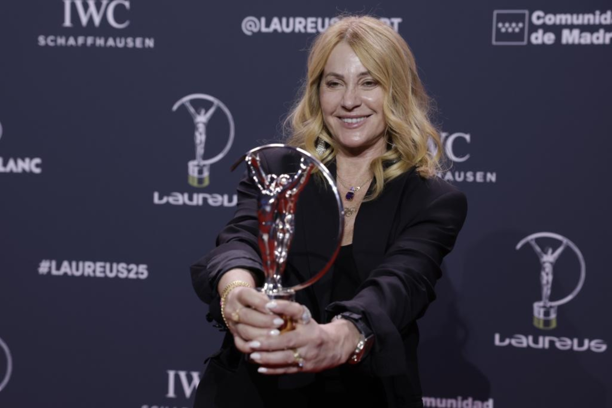 Nadia Comaneci, con el Laureus honor�fico