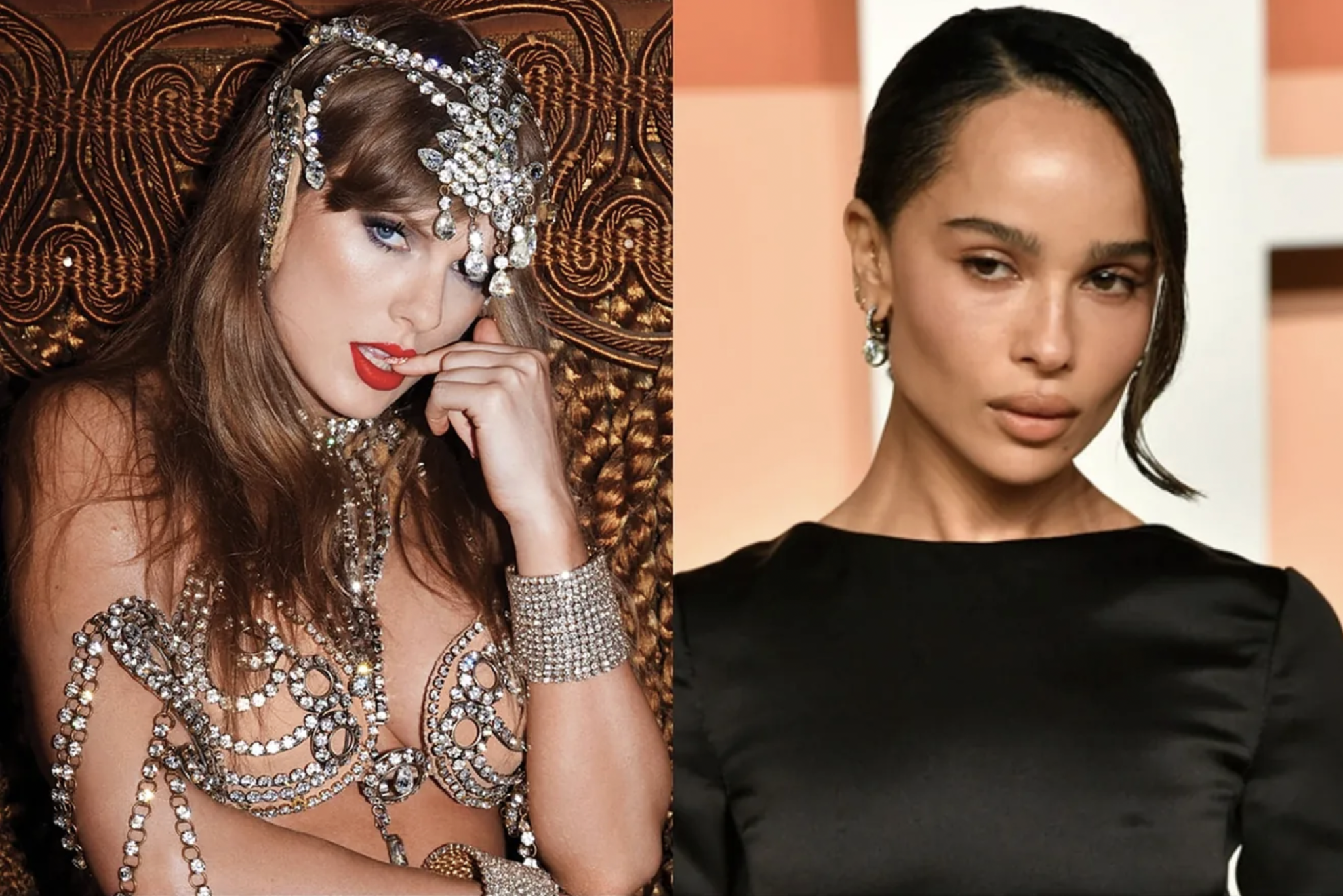 Taylor Swift and Zoe Kravitz