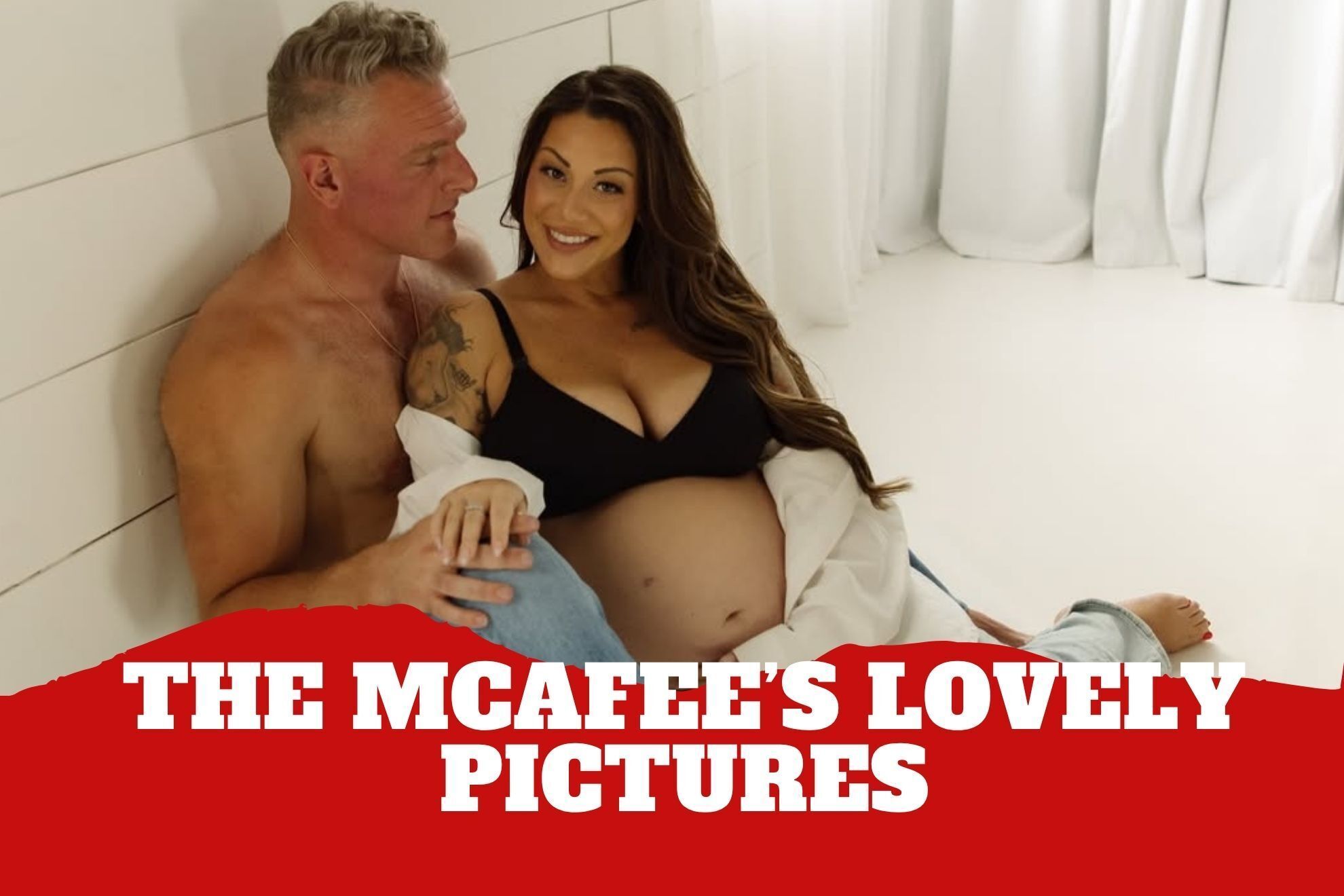 Pat McAfee and his wife share intimate pictures ahead of the birth of their second child