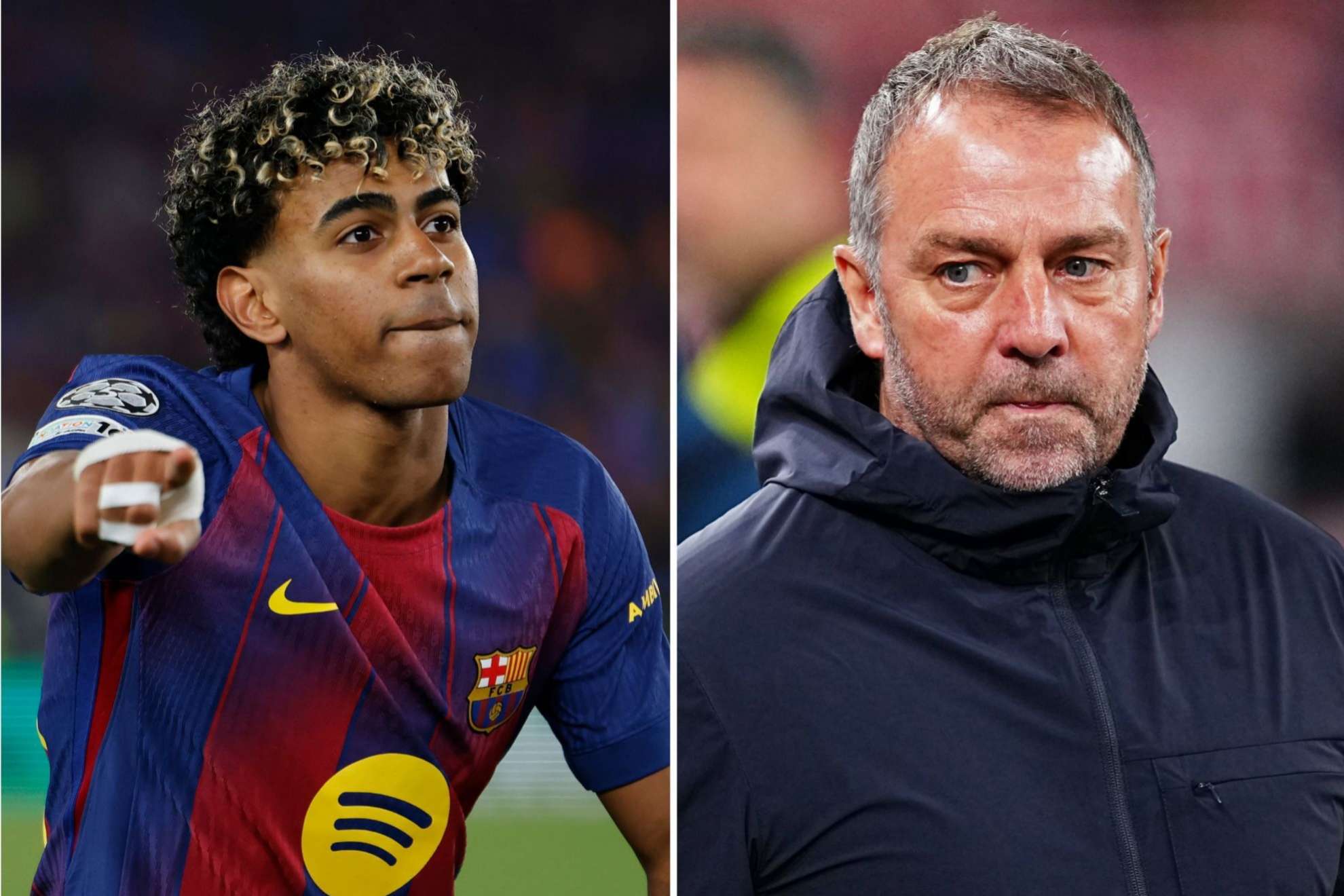 Hansi Flick confirmed that the young winger "felt something" and wouldnt have come off without reason.