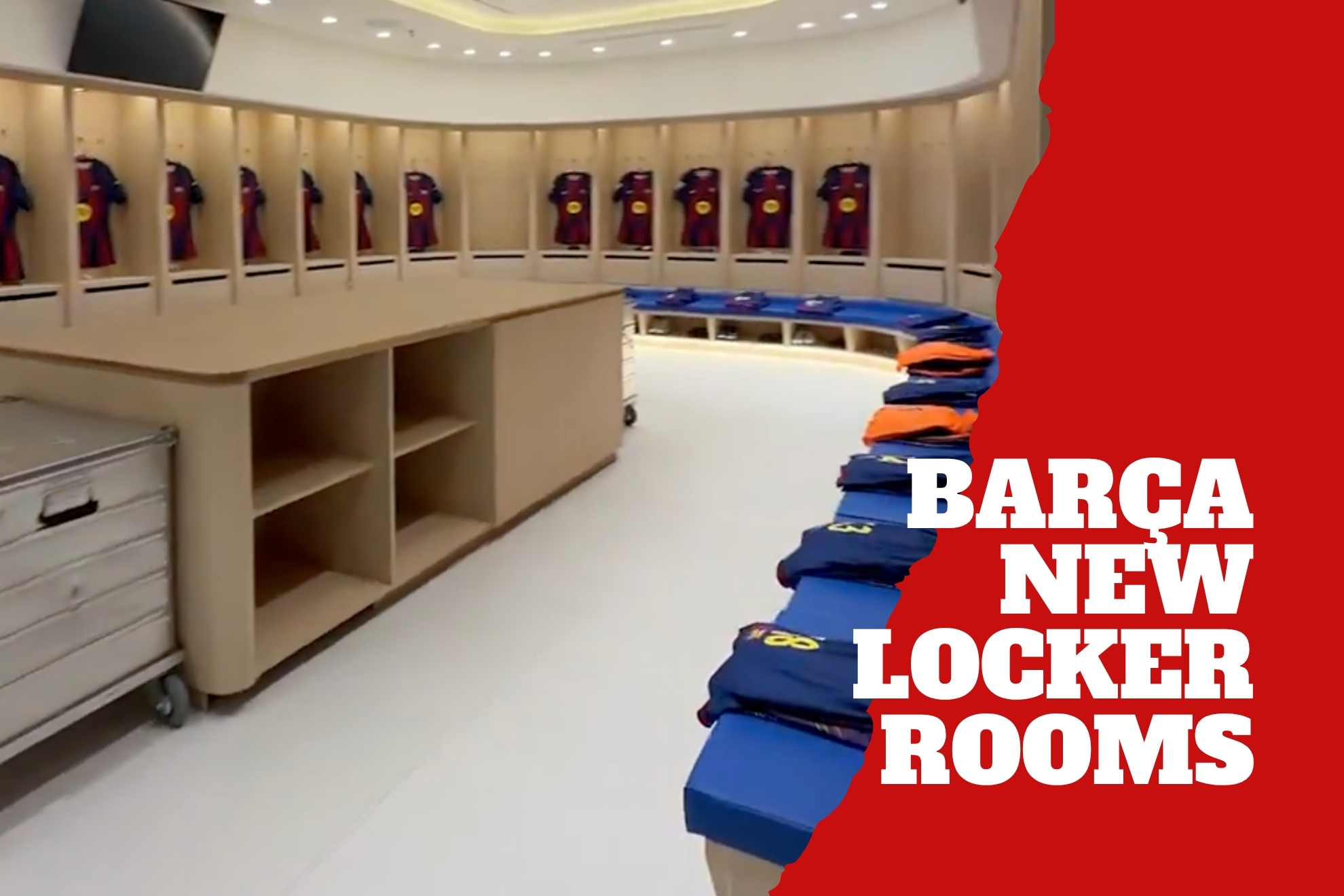 Barcelona reveals upgraded locker rooms ahead of new era