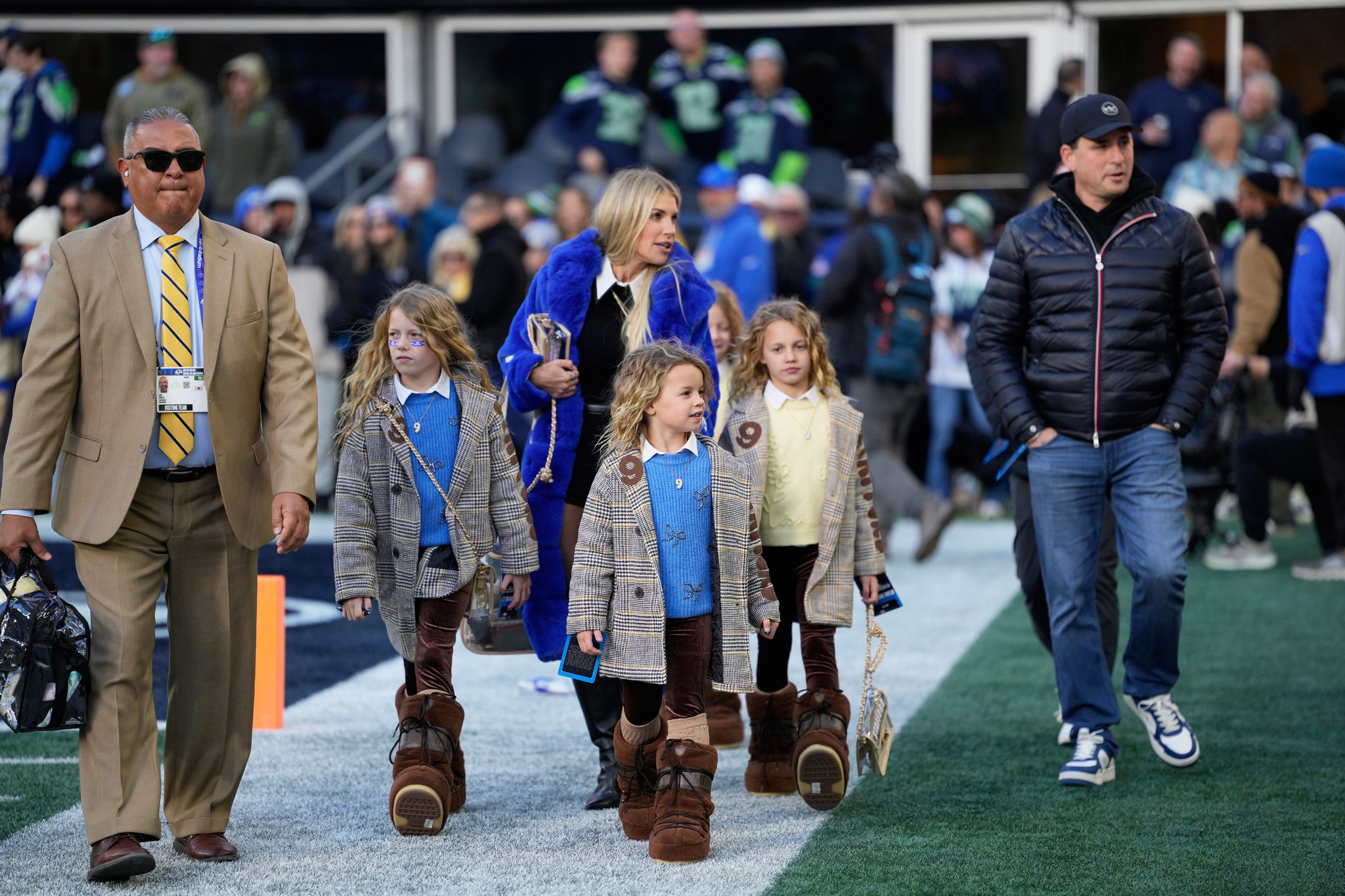 Kelly Stafford and children.