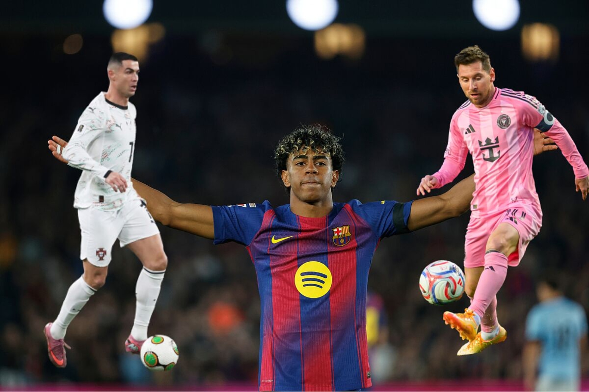 Lamine Yamal asked to copy Lionel Messi and Cristiano Ronaldo