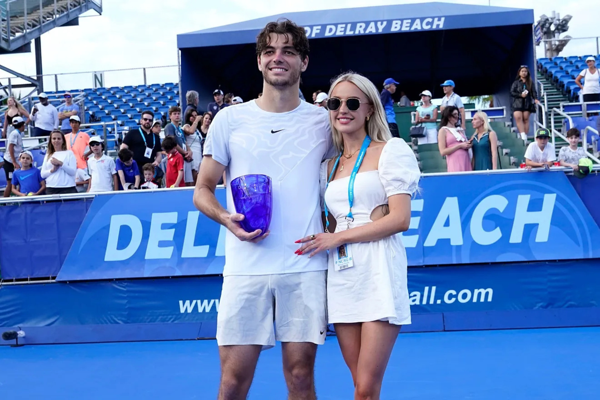 Taylor Fritz and Morgan Riddle