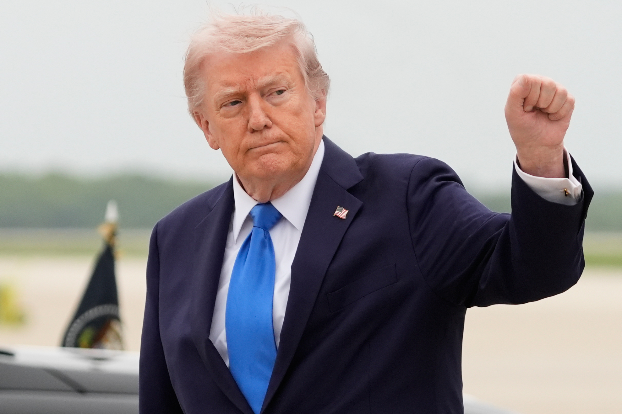 Donald Trump delivers plea for unity in aftermath of White House Correspondents' Dinner shooting