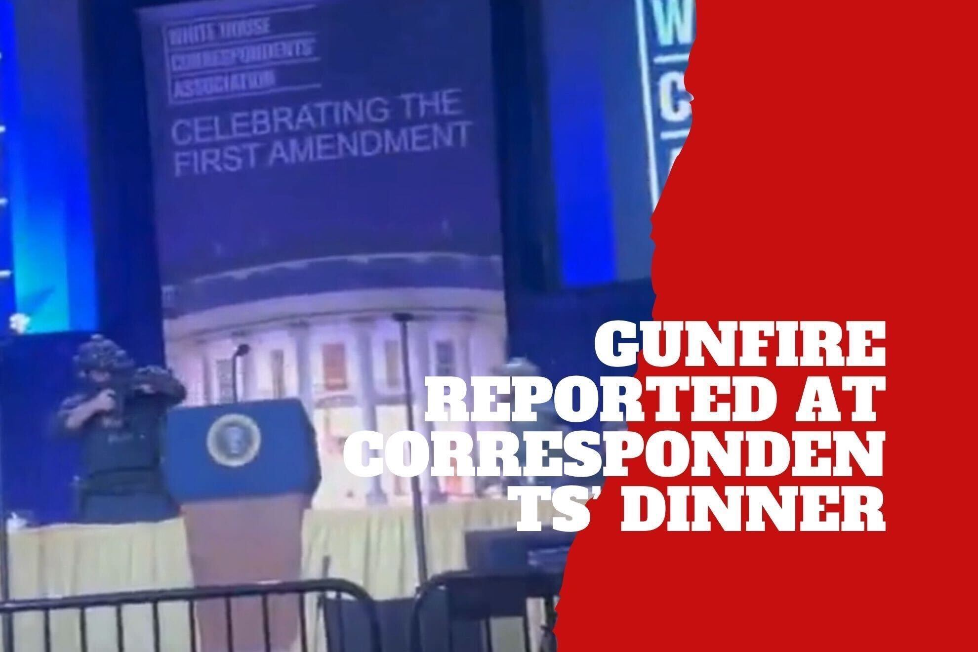 White House Correspondents Dinner hits tense moment after loud detonations