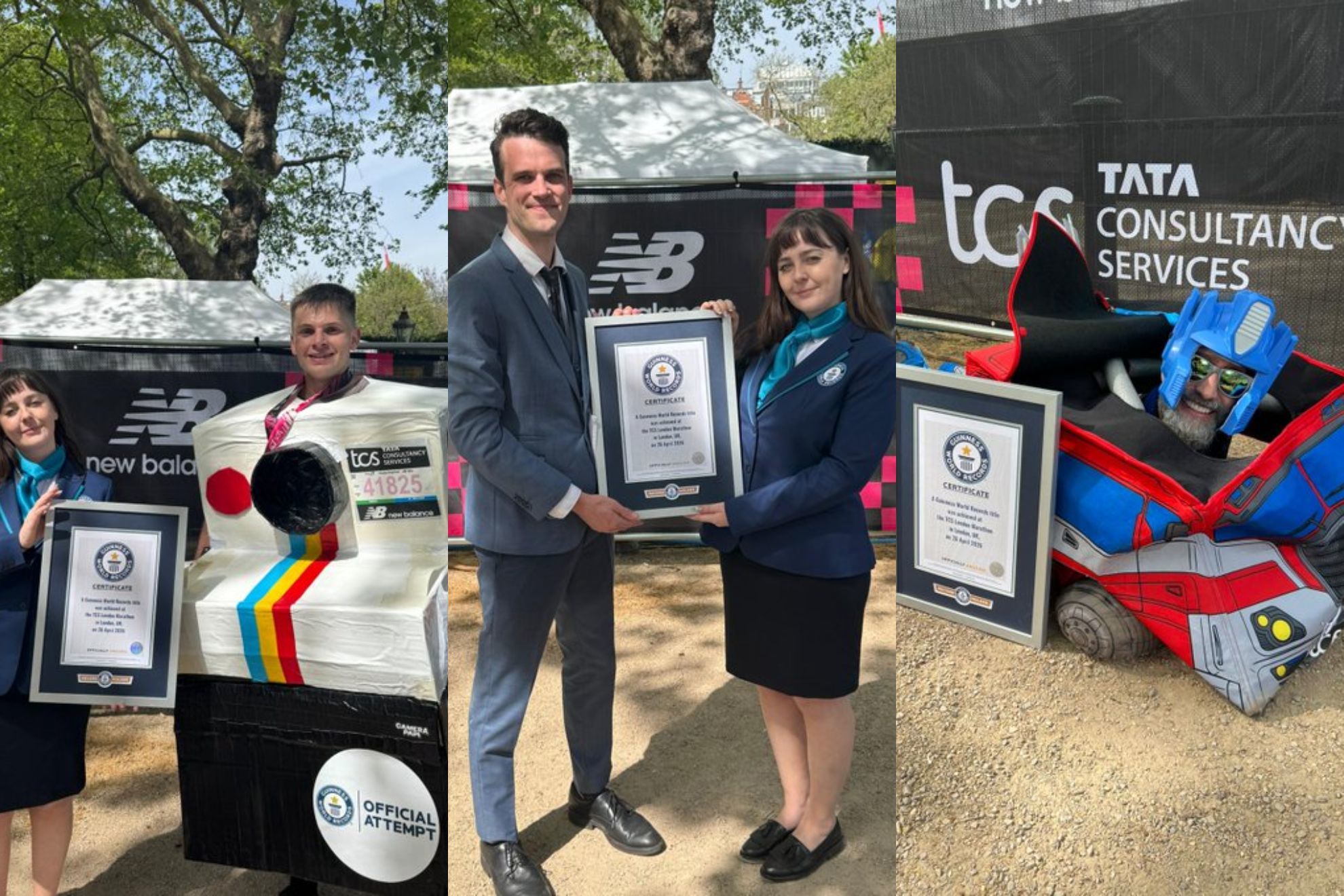 Los Récord Guinness más extraños que se han batido en el maratón de Londres: corredores vestidos con traje, disfrazados de 'Transformers' o de cámara de fotos