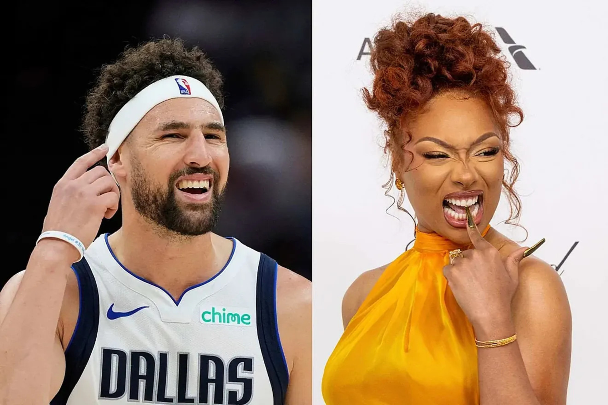 Klay Thompson and Megan Thee Stallion
