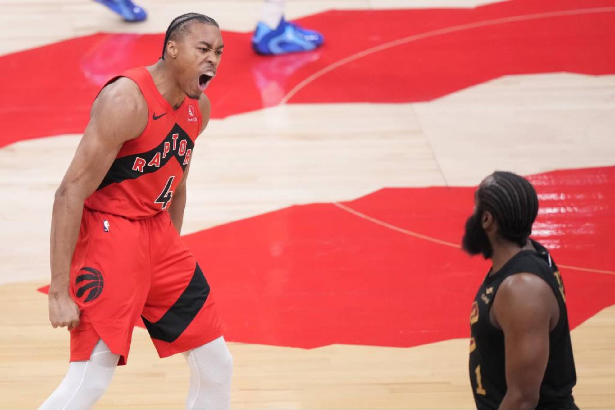 Los Raptors se suben a las barbas de Harden y Mitchell e igualan la serie