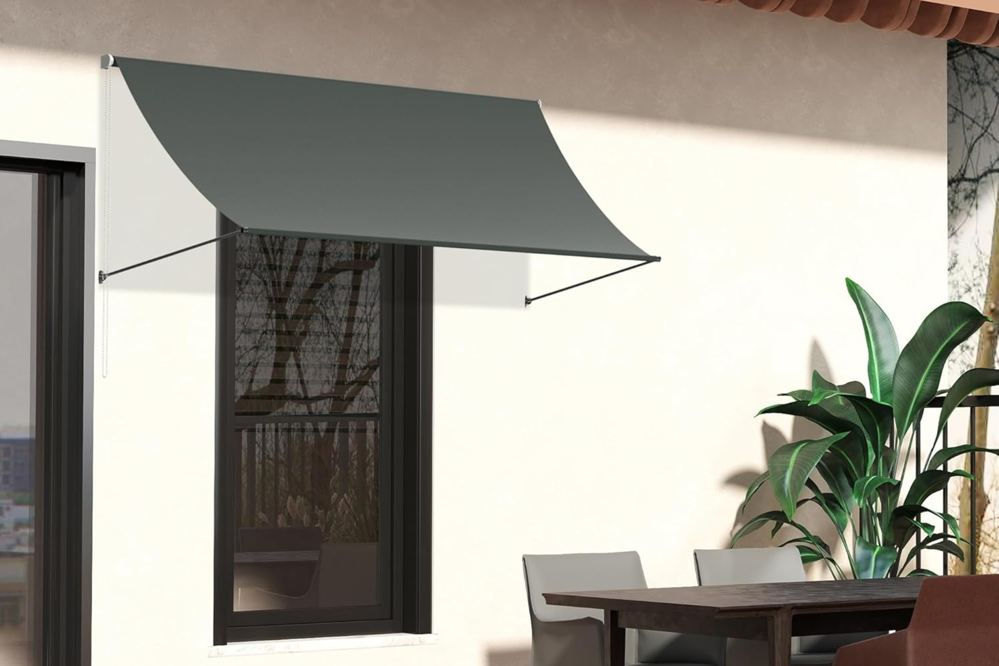El toldo retr�ctil de Amazon que cuesta 22 euros.