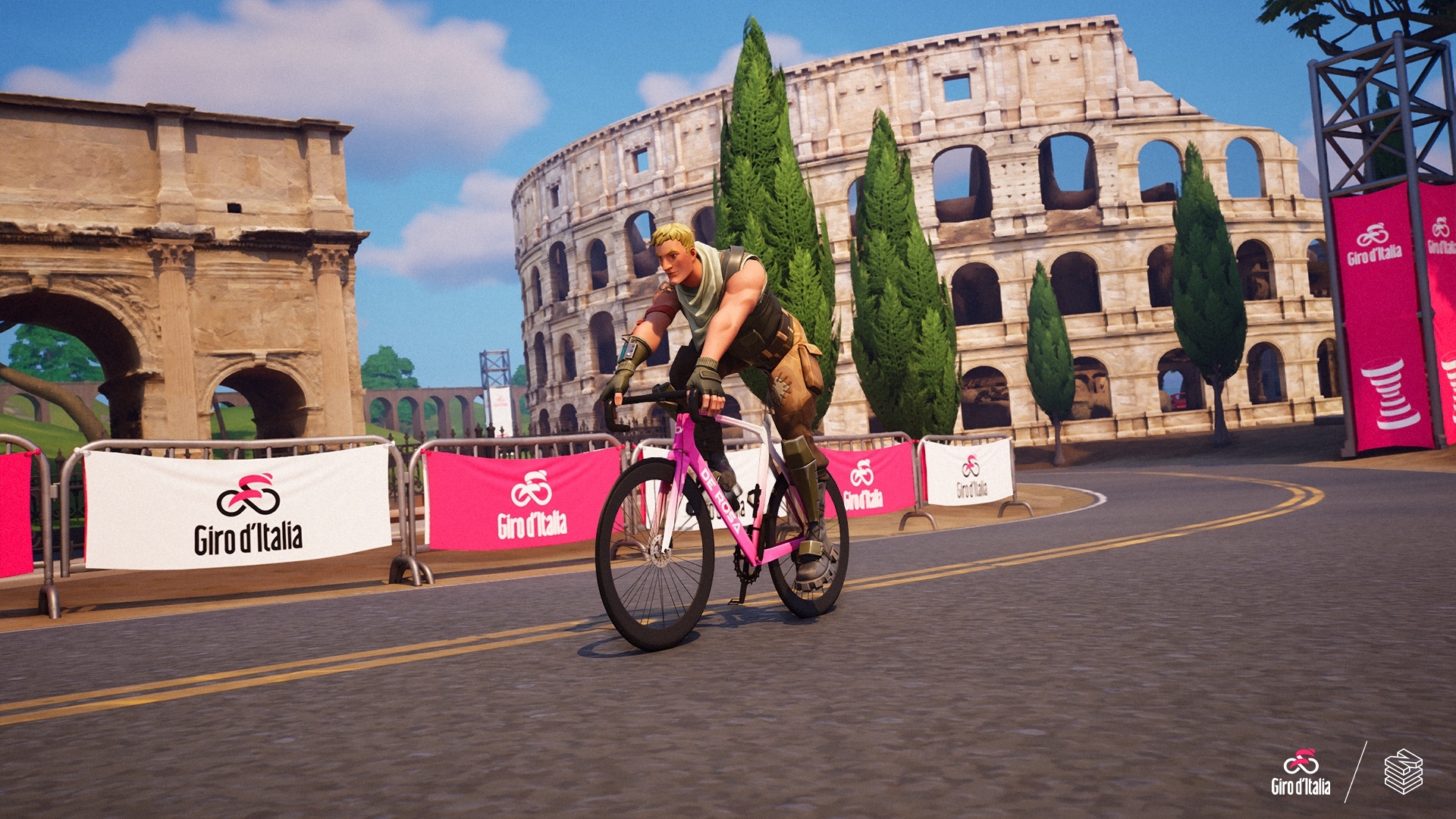 El Giro de Italia llega a Fortnite: la 'Corsa Rosa' revoluciona el metaverso con bicicletas y etapas virtuales