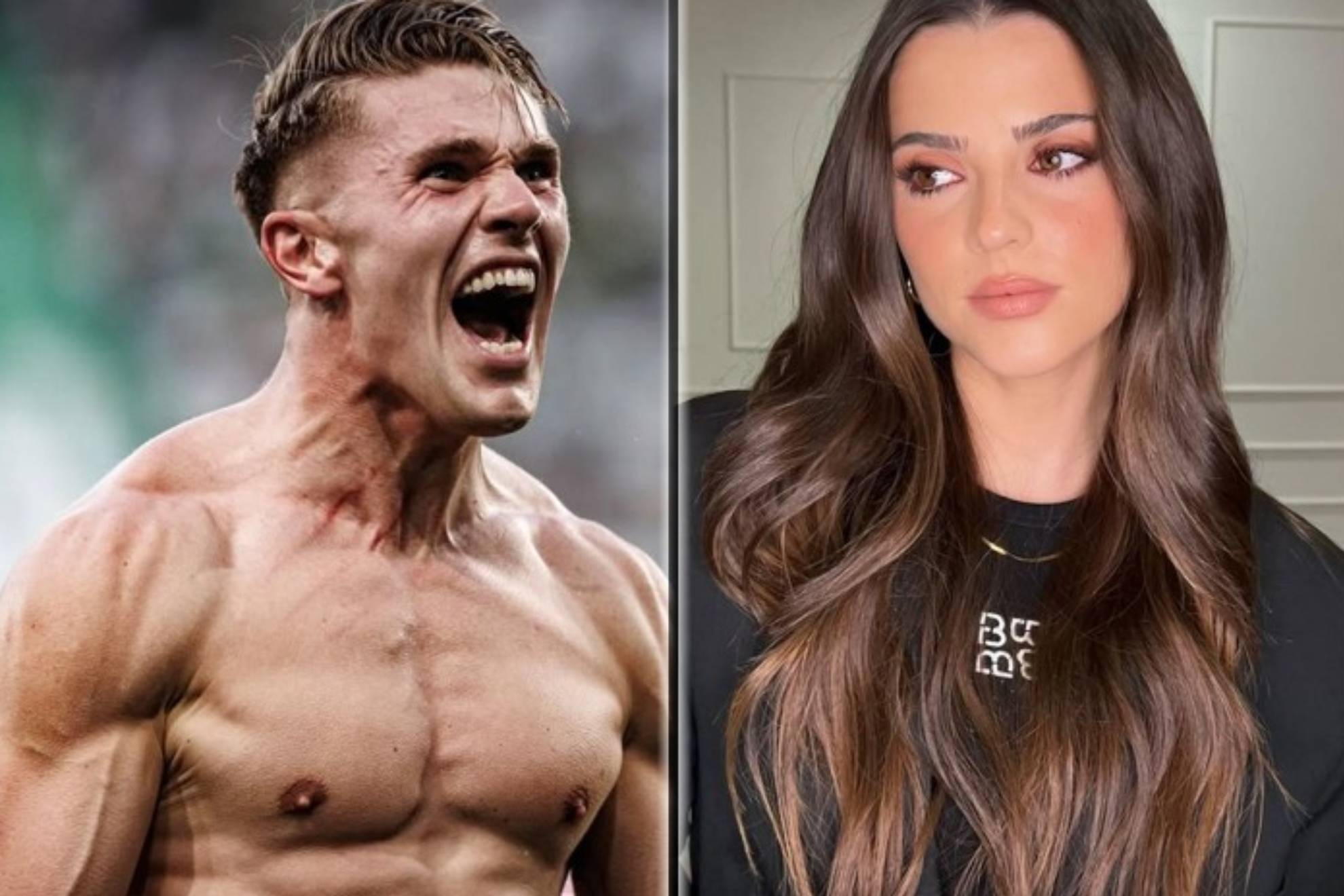 El hombre gol del Arsenal se reconcilia con su famosa novia actriz antes de jugar contra el Atl�tico