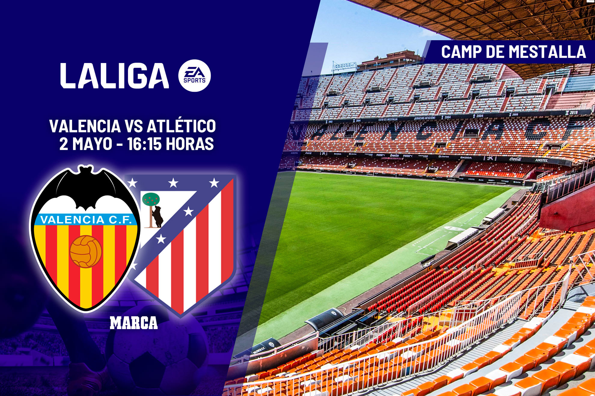 Nahuel Molina despierta al Atlético con un zapatazo al palo en Mestalla — image 1
