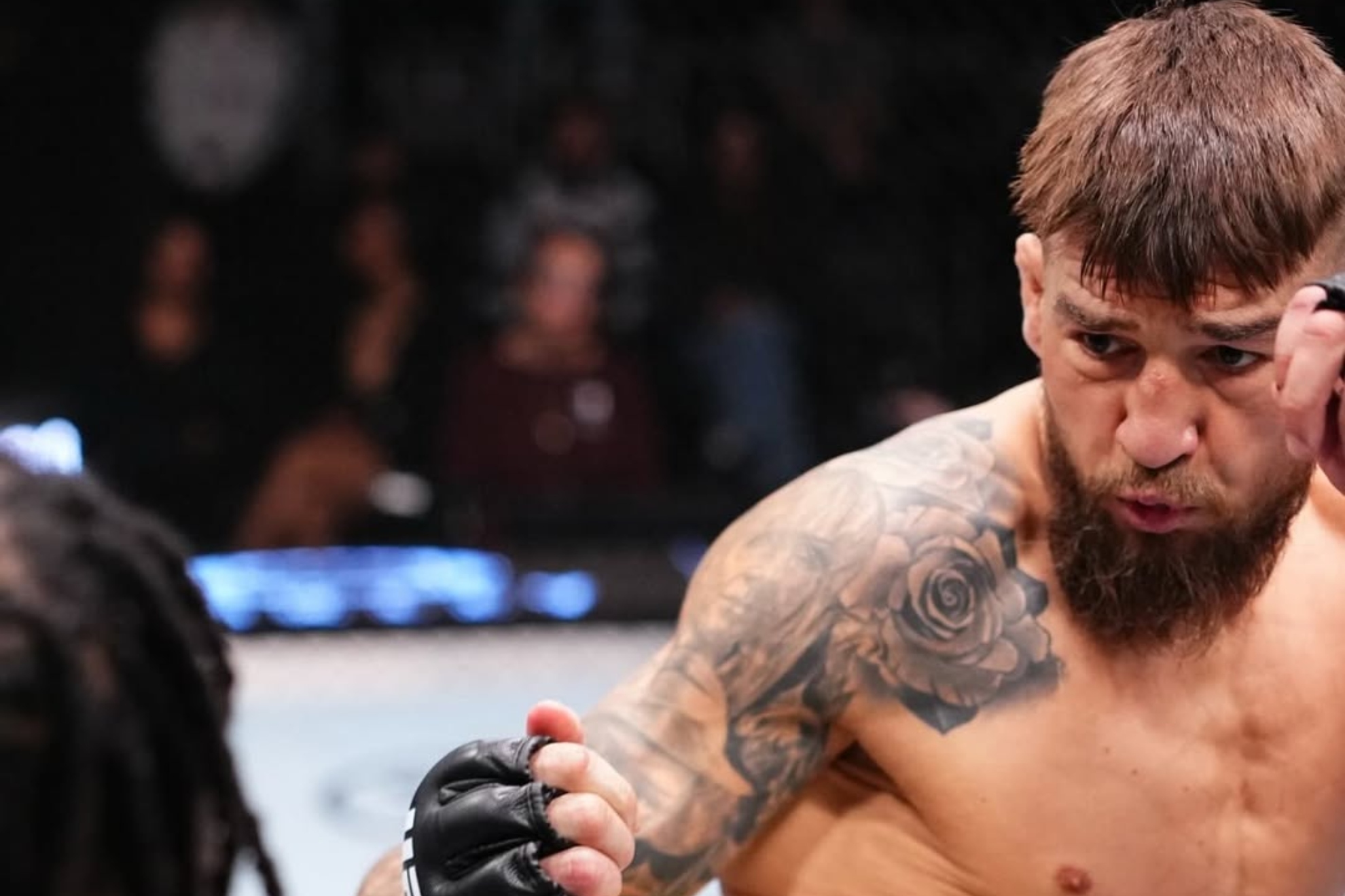 Yaroslav Amosov, durante su combate ante Neil Magny.