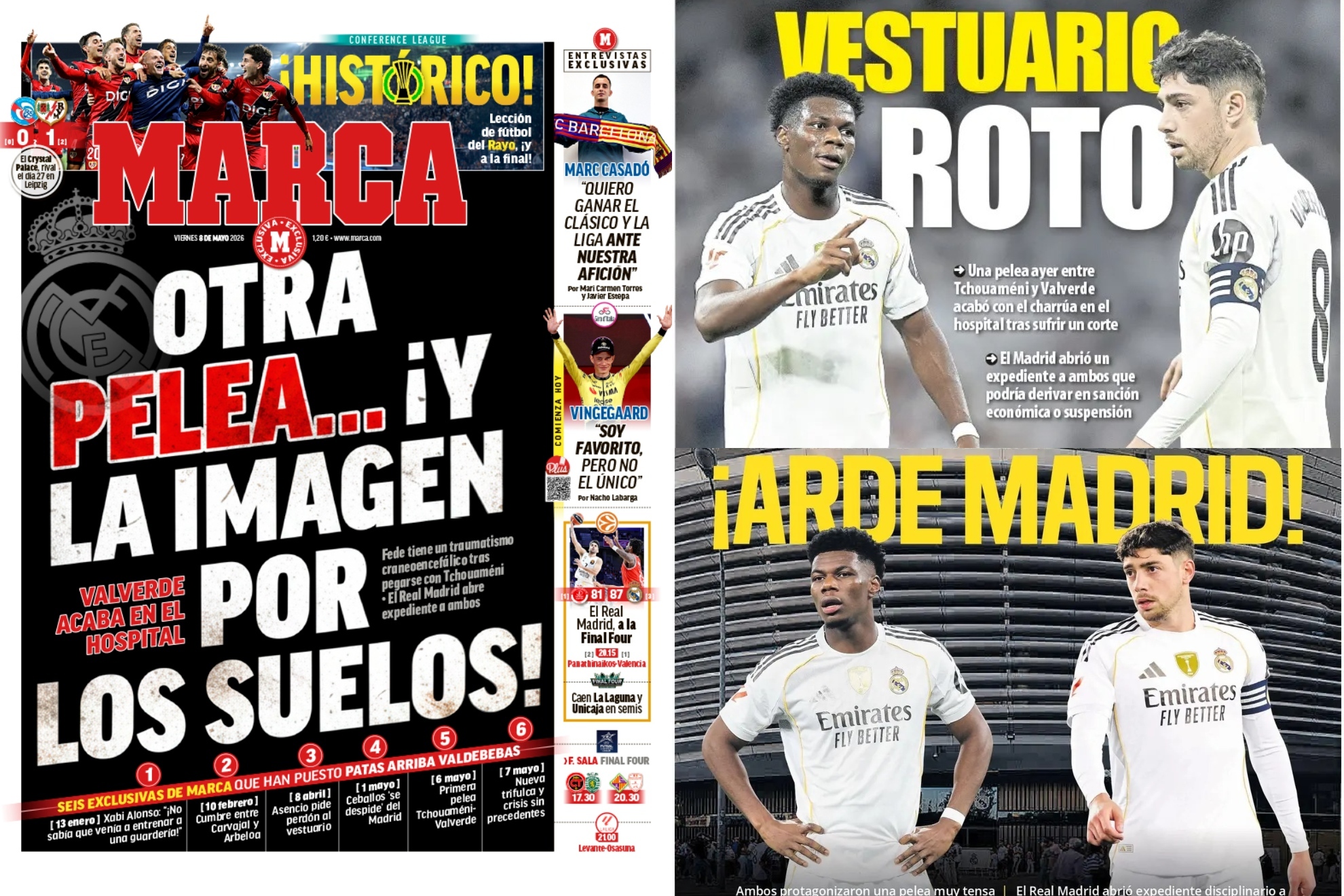 Las portadas del d�a: una exclusiva de impacto mundial