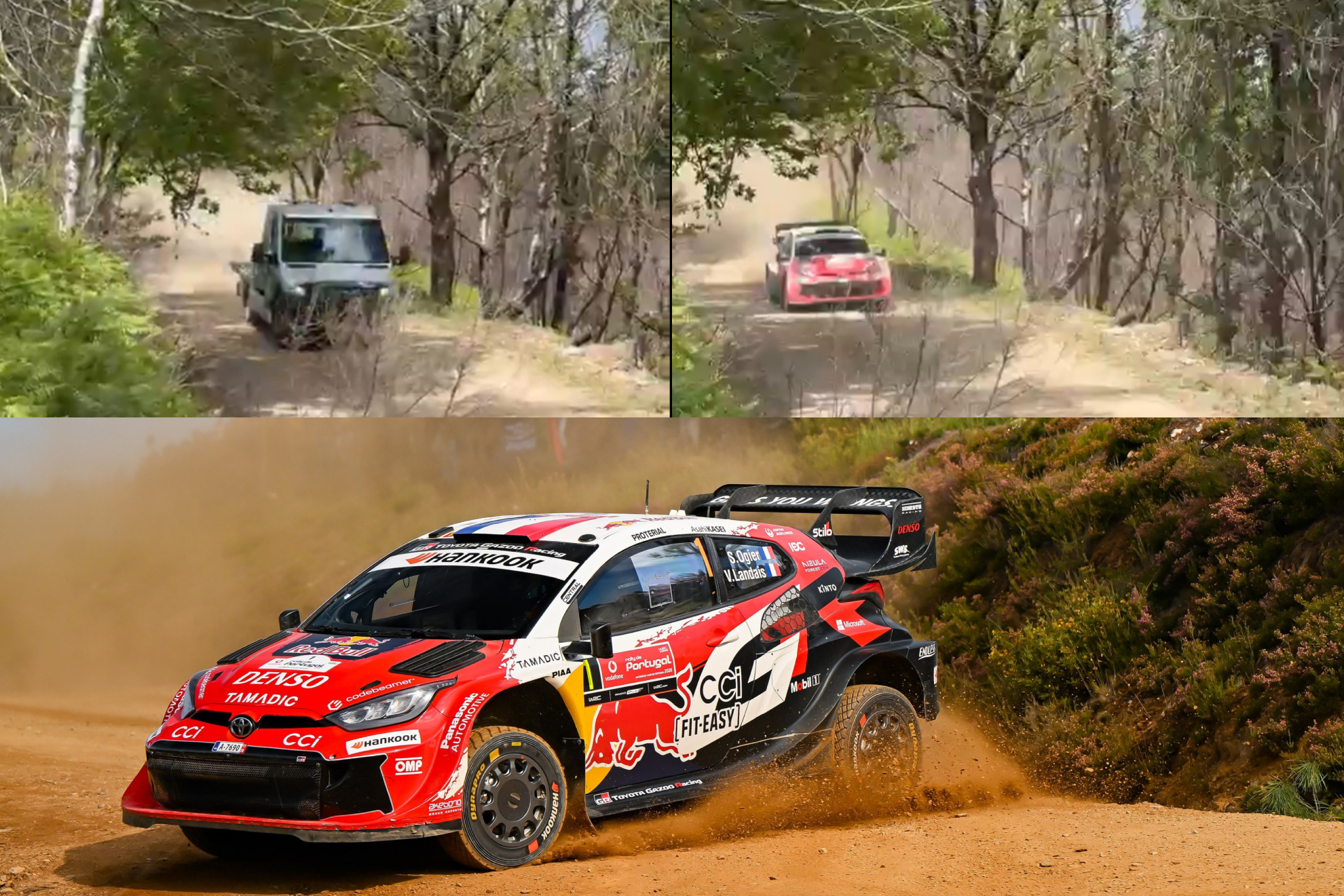 Una grúa desata el caos... y Ogier lidera en Portugal