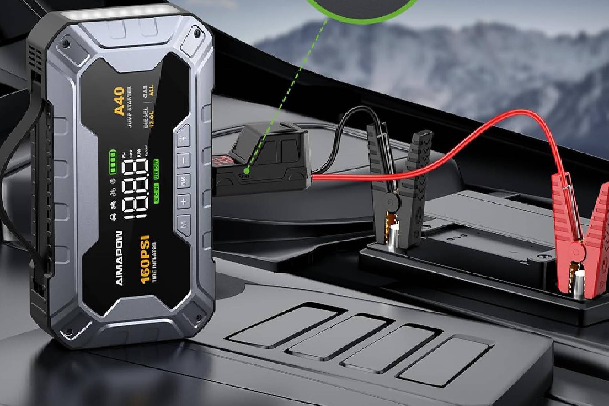 El gadget imprescindible (ahora rebajado a mitad de precio) que puede salvarte la vida si tienes una aver�a en carretera. Fotos: Amazon/Aimapow.