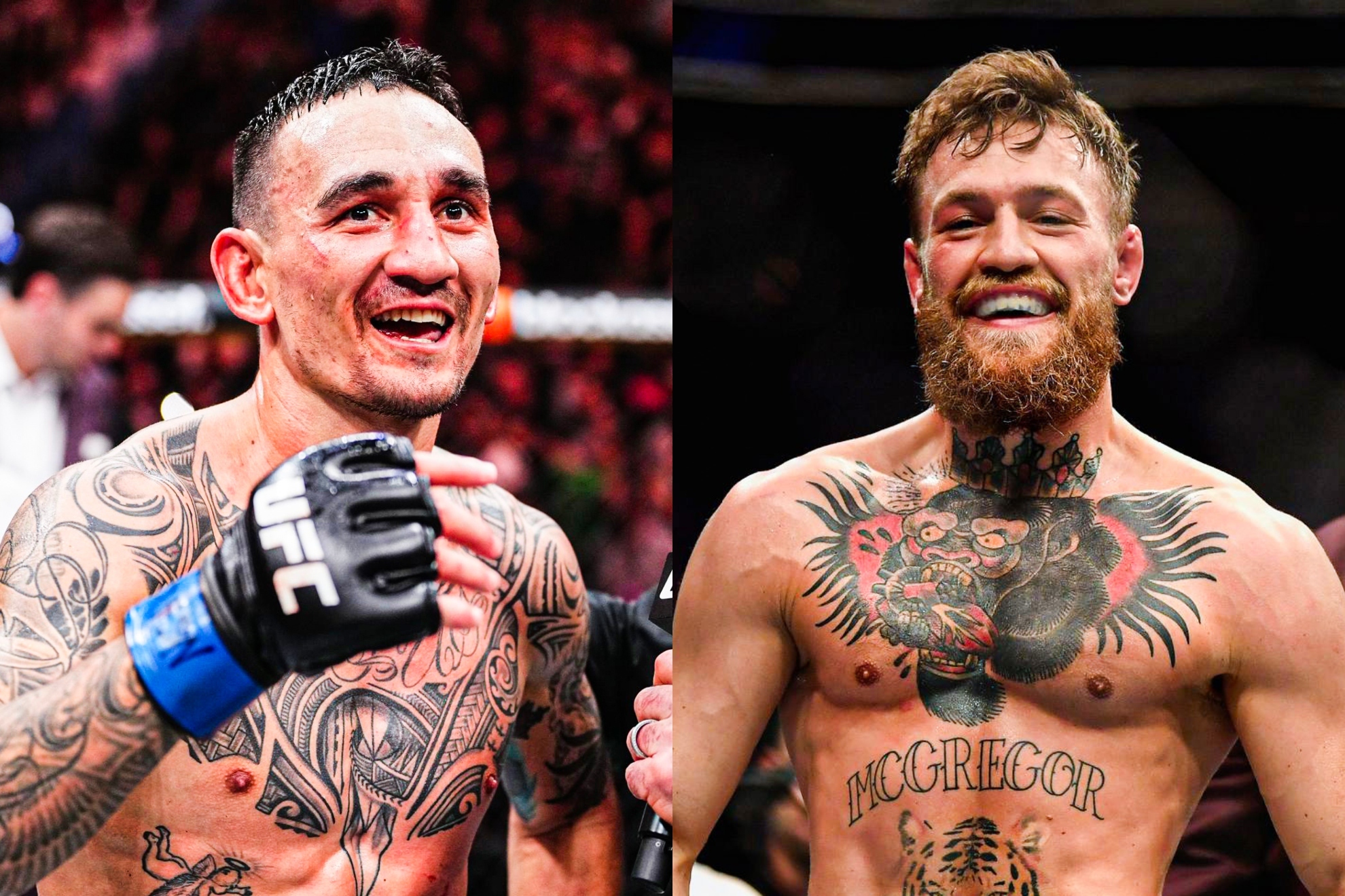 Montaje fotogr�fico de Max Holloway y Conor McGregor.