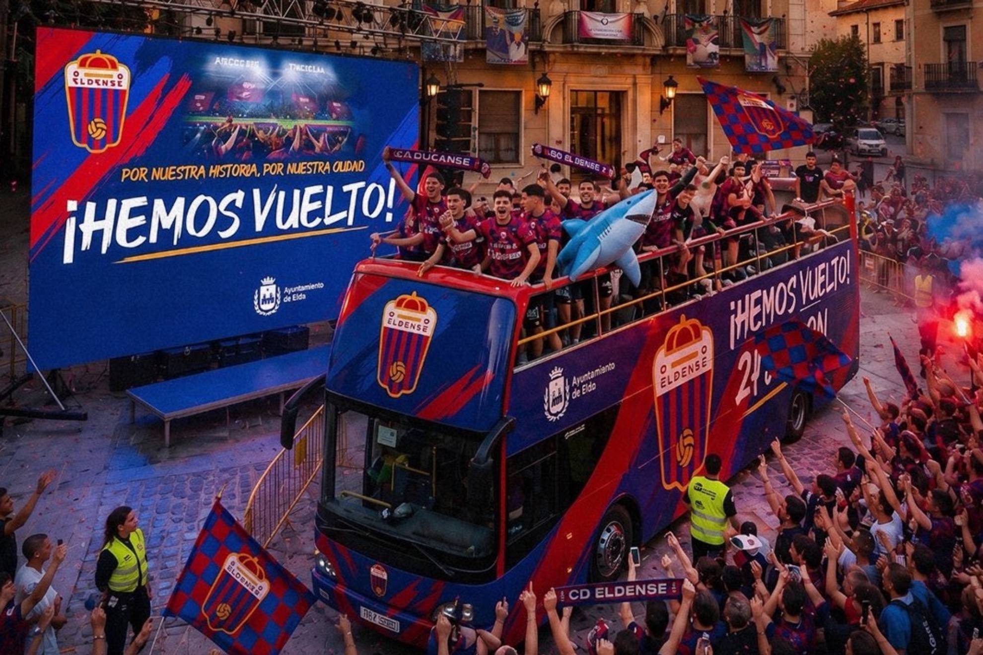 Fiesta del Eldense por el ascenso y a engrasar el nuevo proyecto