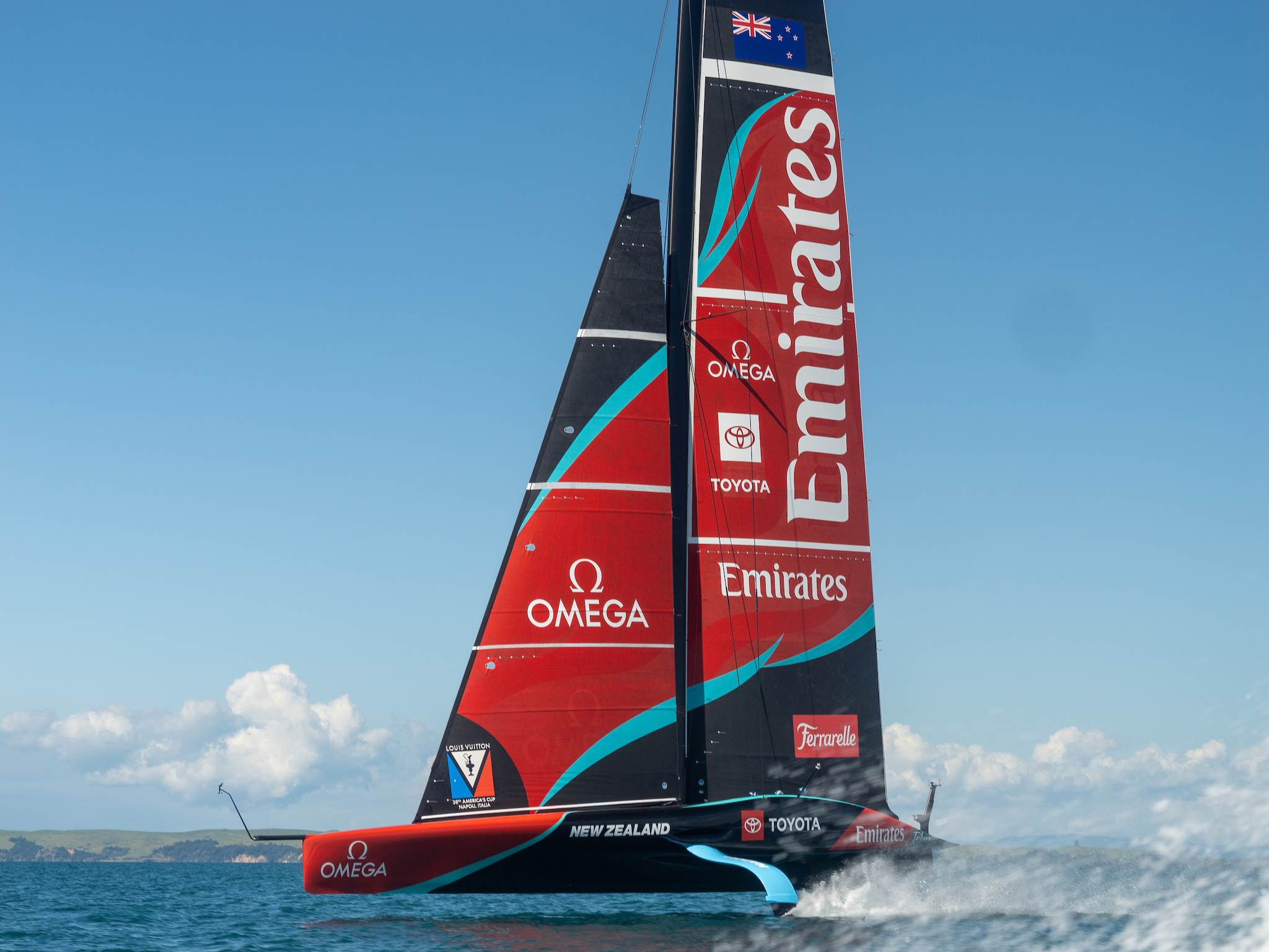 Omega con el Emirates Team New Zealand en la 38º edición de la Louis Vuitton America’s Cup