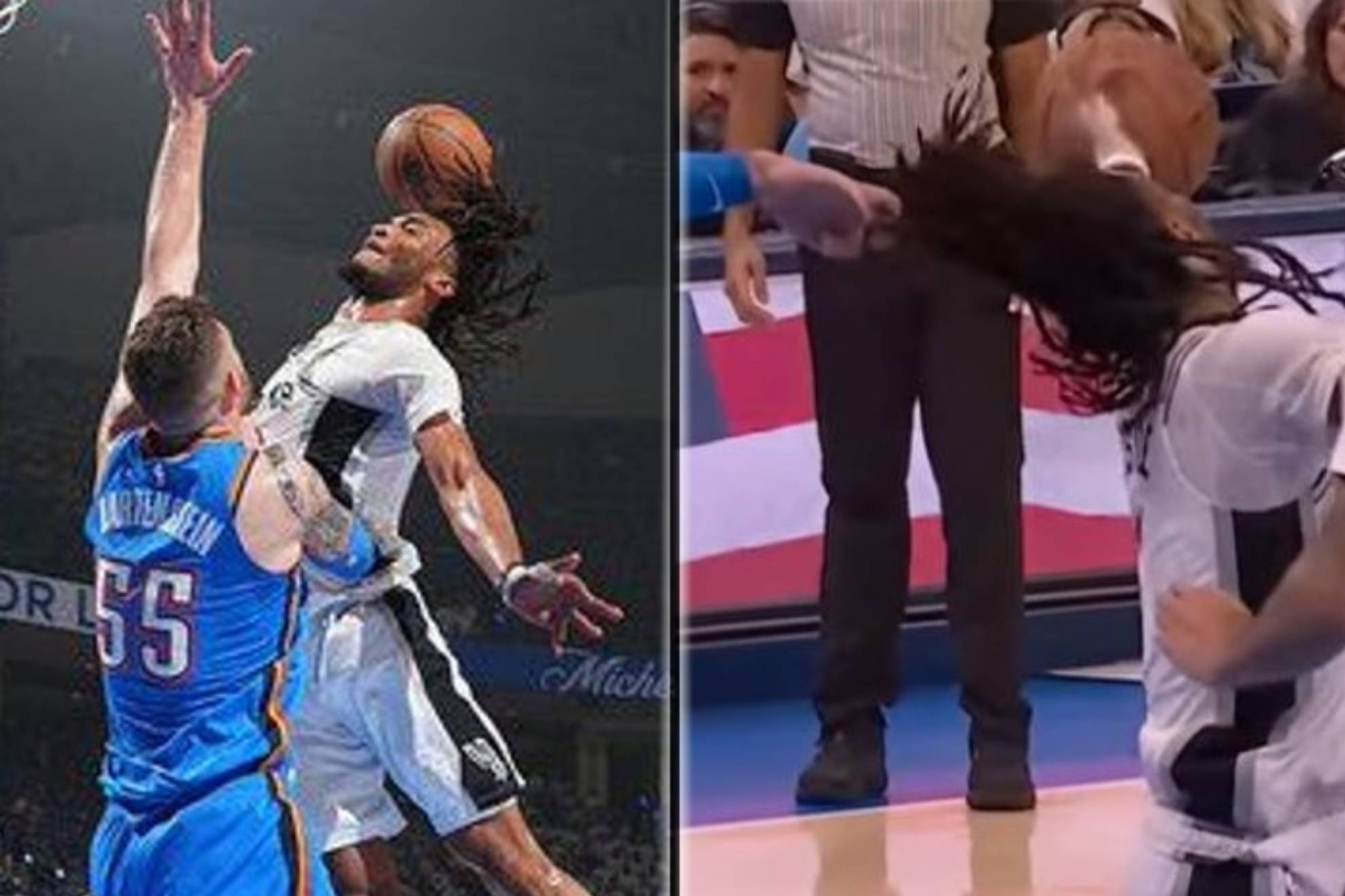 Polémico tirón de pelo en la NBA: ¿Venganza por una 'posterización' salvaje o mala suerte?