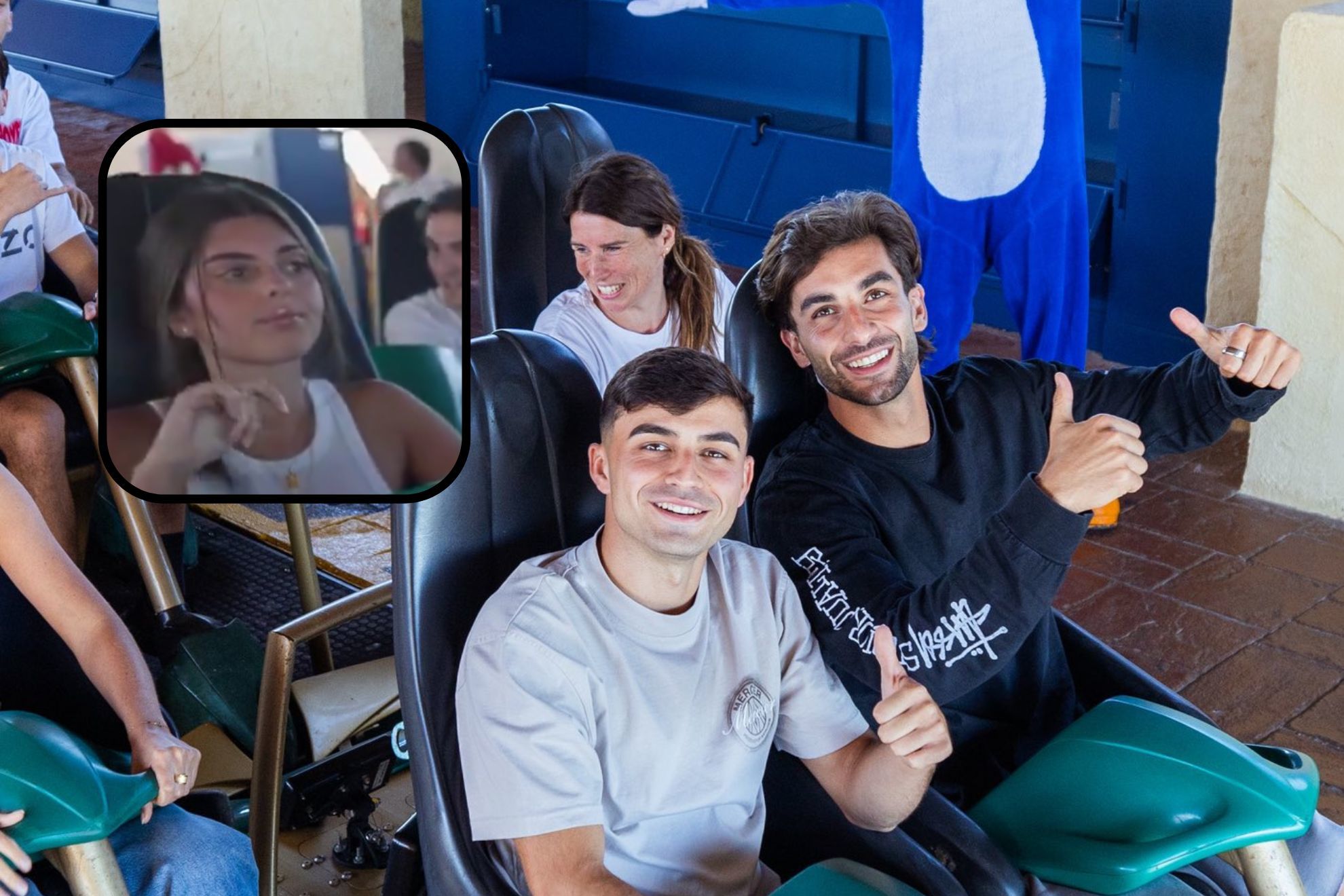 El gesto de Pedri con su novia en Port Aventura: "Da igual el dinero que tengas, esa mirada la hemos sufrido todos"