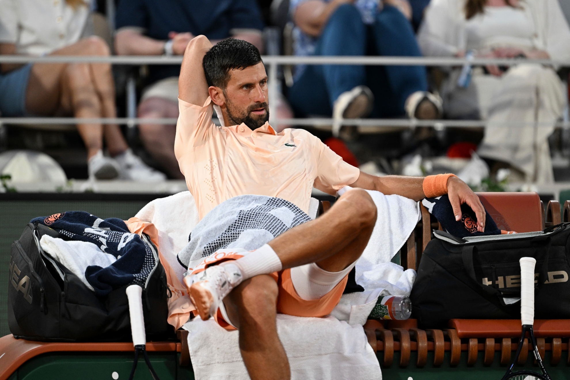 Djokovic llega al récord de presencias en 'Grand Slam' tras sufrir con el gigante Perricard