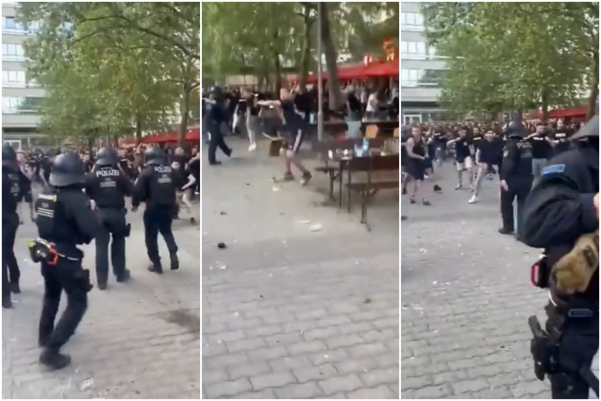Dos detenidos tras un enfrentamiento entre aficionados del Crystal Palace y del Rayo: "Se lanzaron botellas, vasos y mobiliario"