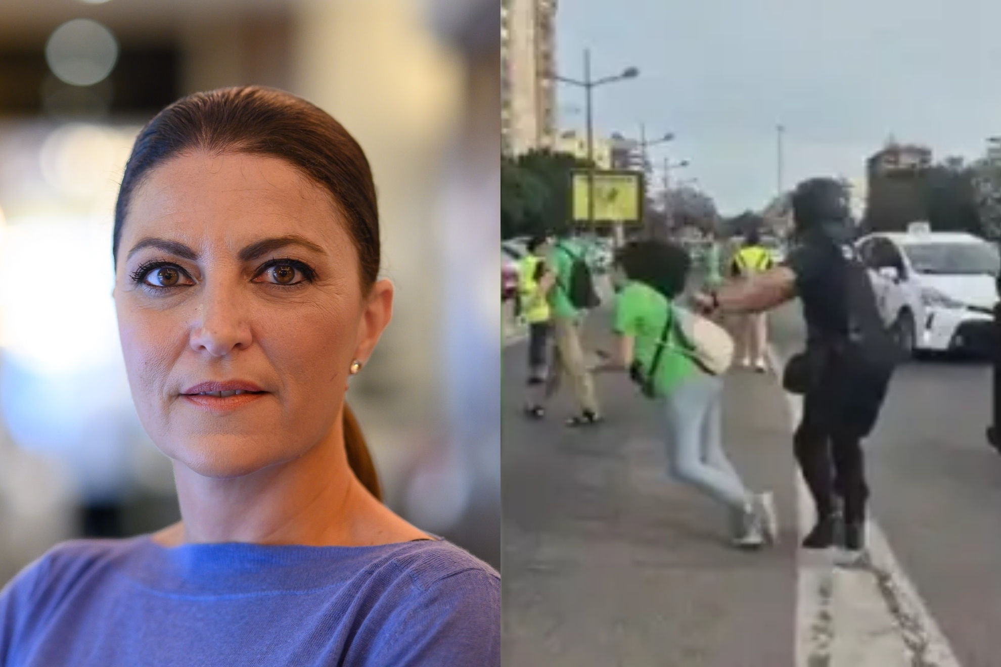 Macarena Olona defiende al agente de la Policía Nacional que empujó a una chica en la manifestación de profesores de Valencia: “No llores”