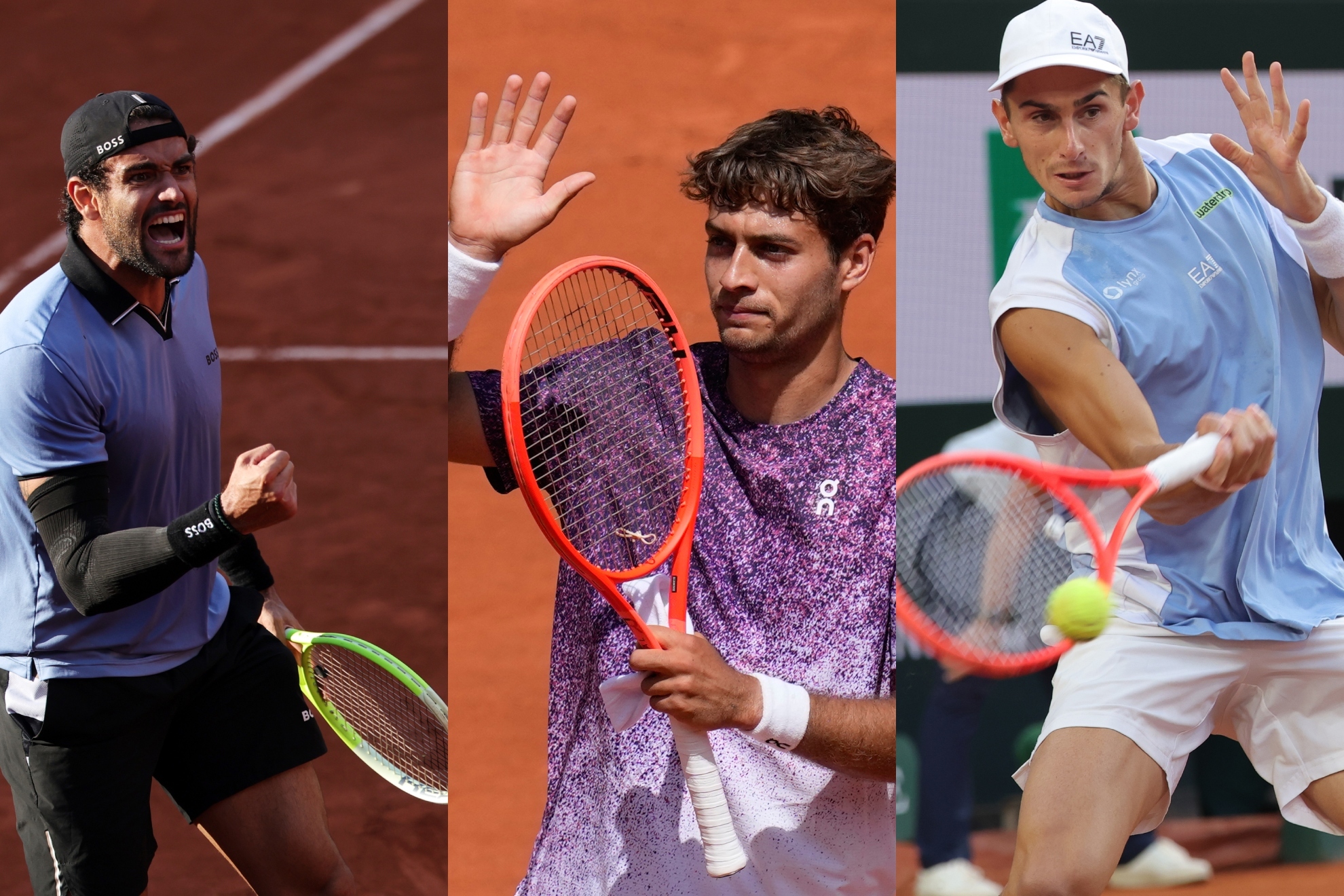 Italia es la capital del tenis: tres en cuartos de Roland Garros, uno en semifinales y sin Sinner y Musetti