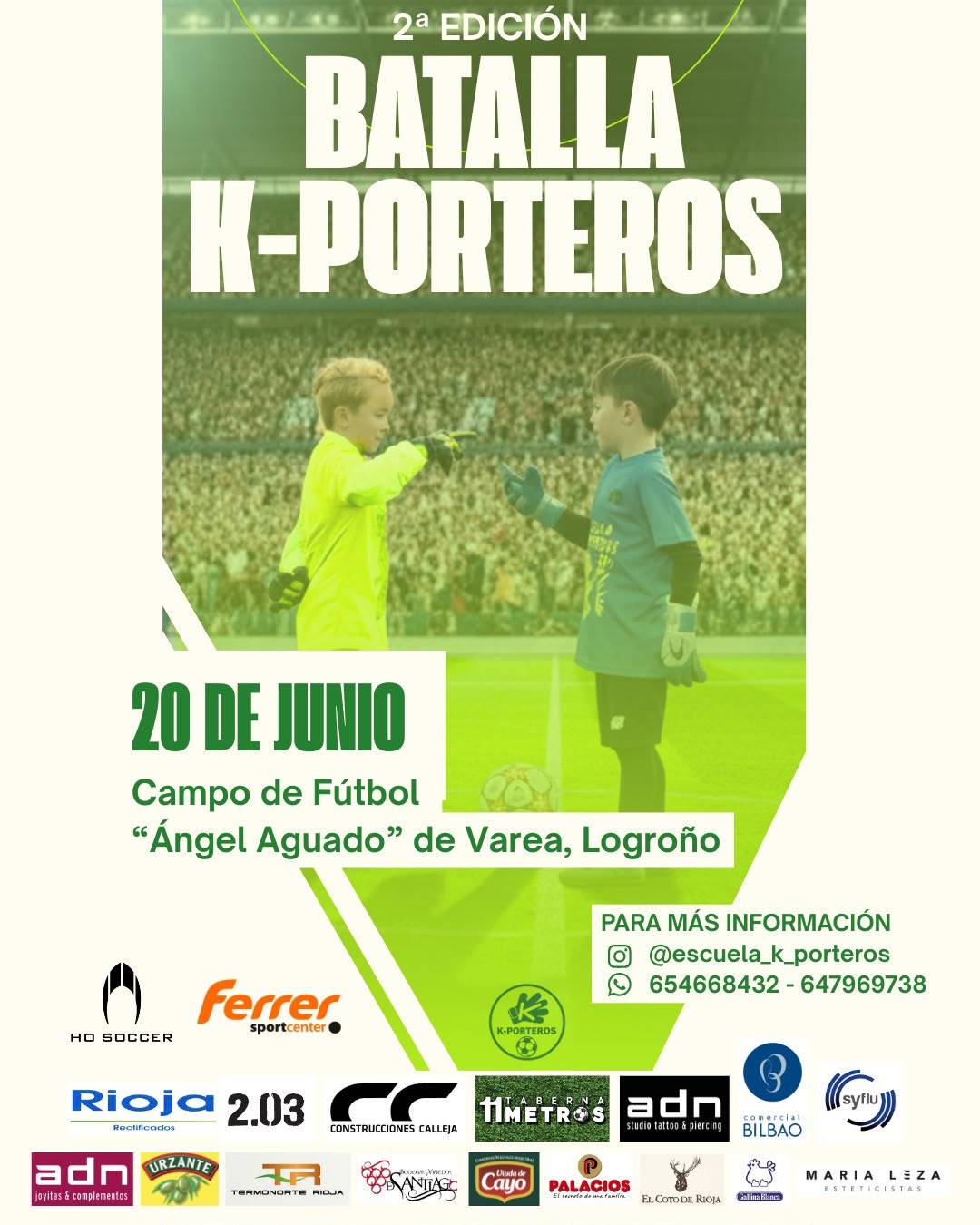 La segunda Batalla K-Porteros dispara la ilusión en Logroño con 151 guardametas inscritos