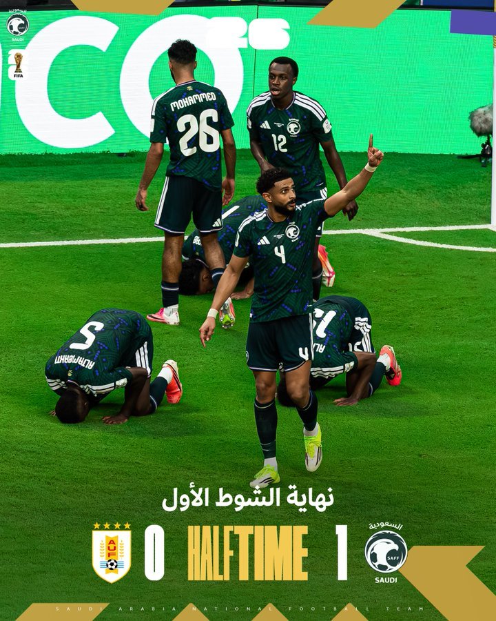 Bielsa tampoco pudo darle el primer triunfo a Sudamérica: Uruguay 1 Arabia Saudita 1 (Videos de los goles) 3 17815649065748