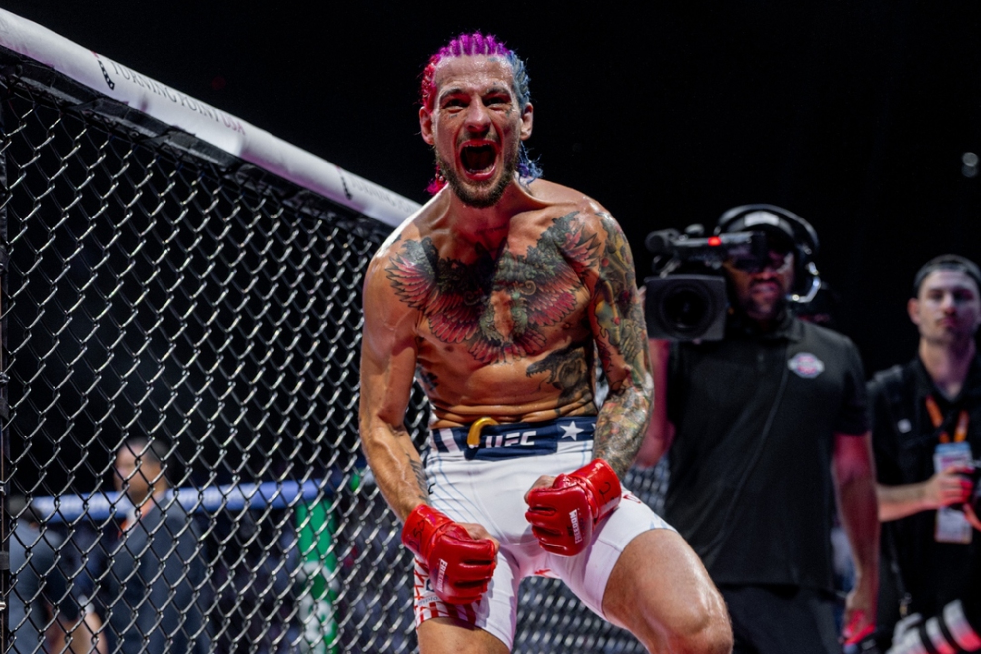 Sean OMalley tras ganar en el UFC Casa Blanca.