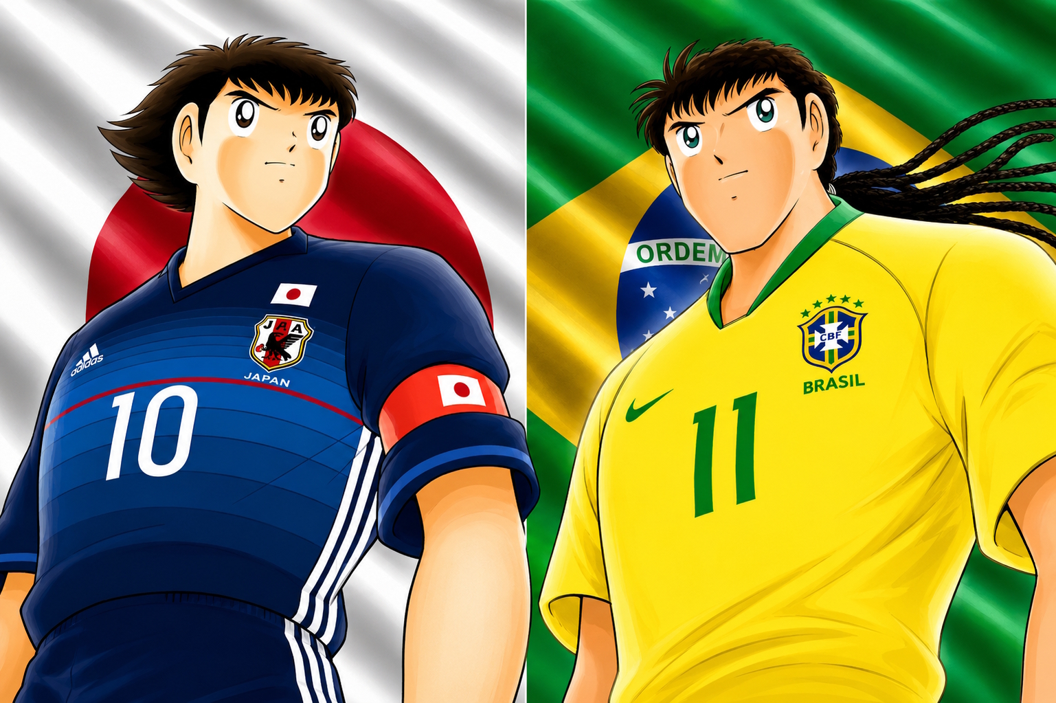 Japón vs Brasil en el Mundial: Oliver y Benji de 'Campeones' ya jugaron este partido