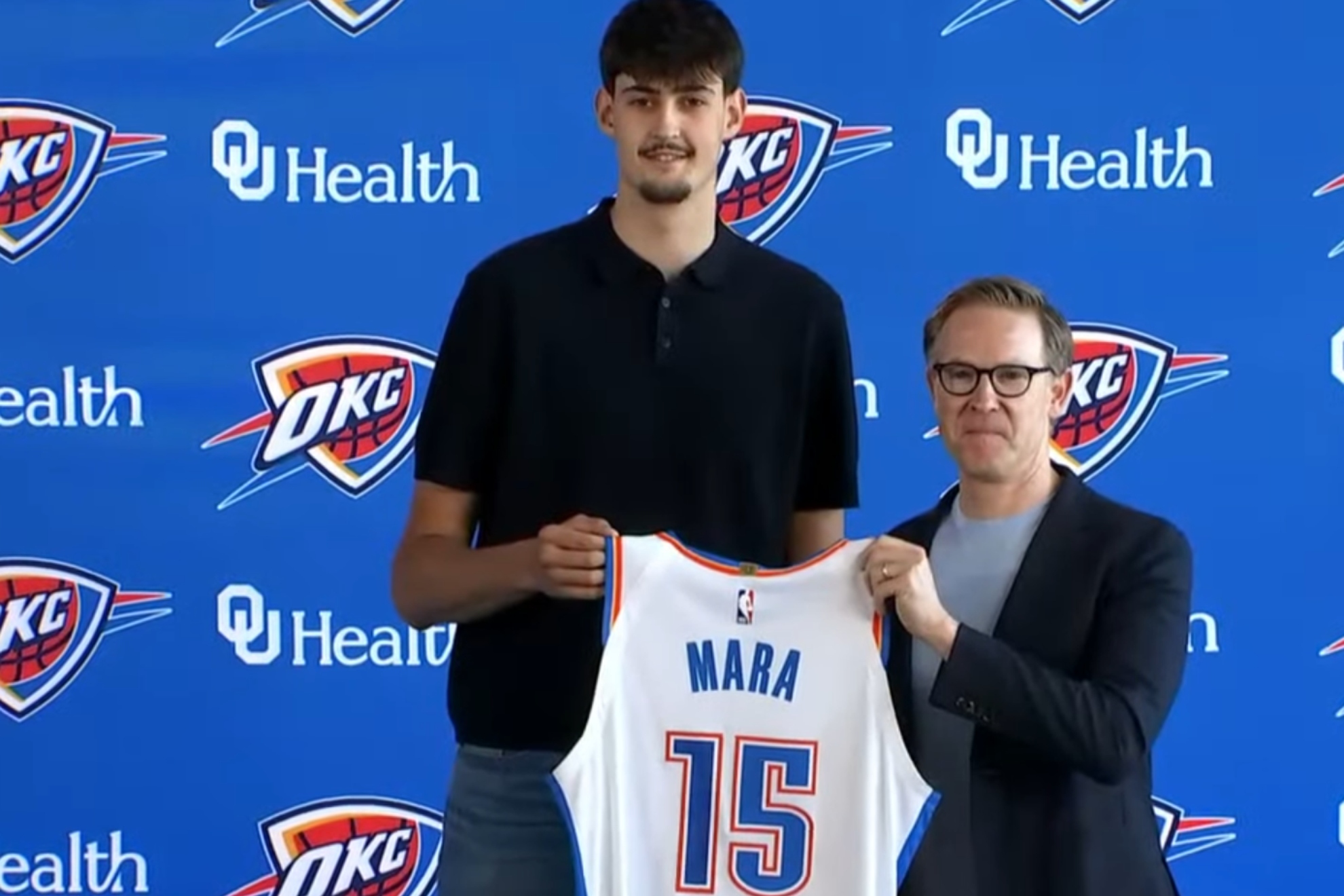 Aday Mara, presentado como nuevo jugador de los Oklahoma City Thunder