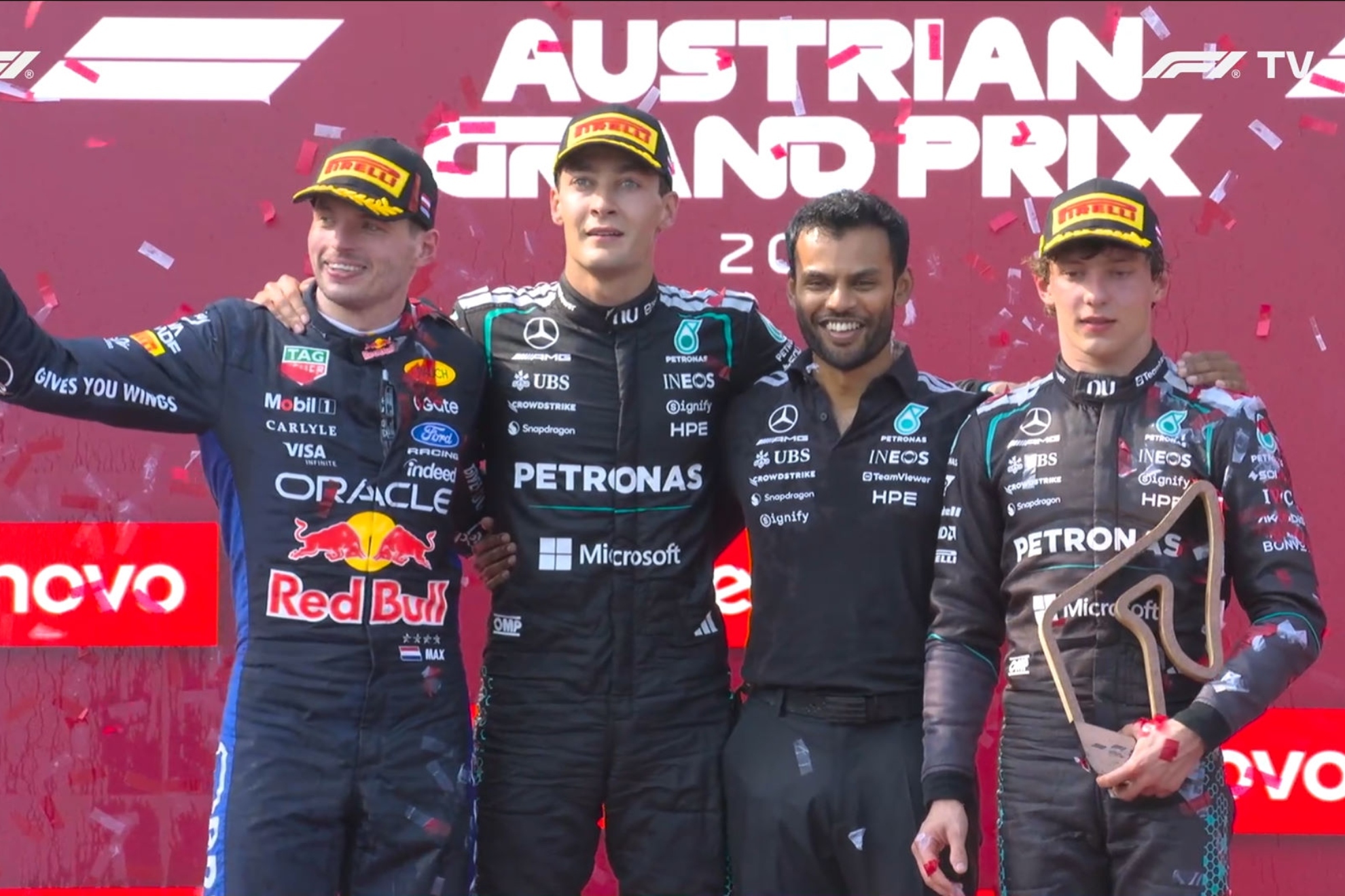 El dardo de Verstappen al ganador Russell: "¿Amarilla? Eso significa que tire a fondo"