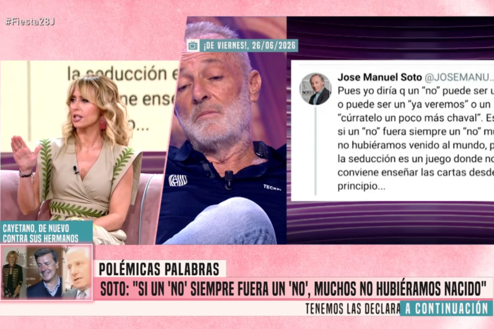 Emma García, sobre las palabras de José Manuel Soto sobre la ley del 'sí es sí': “Tenemos toda la libertad de decir sí y no”