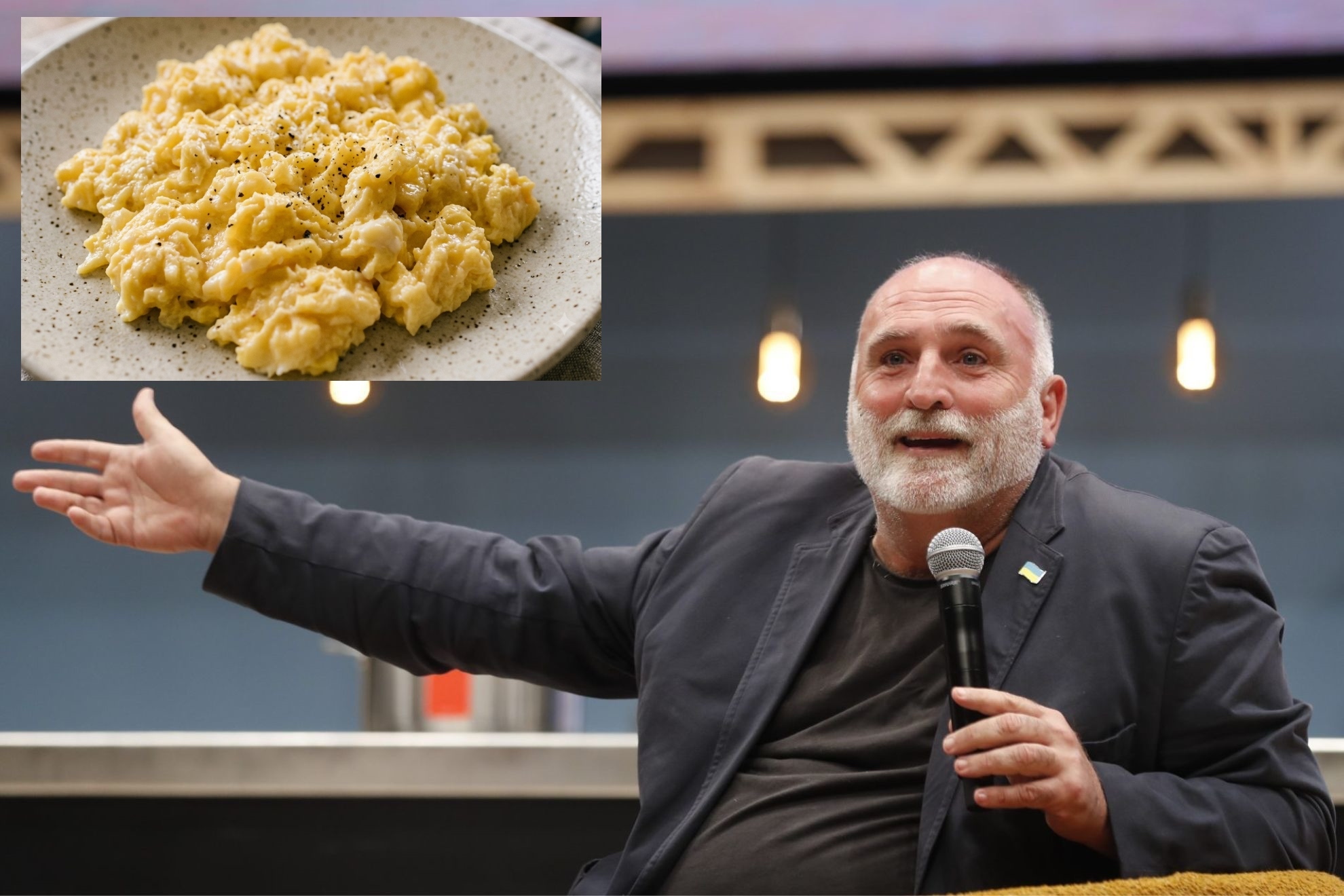 El chef José Andrés, sobre cómo hacer la "mejor tortilla de la humanidad": "La hago al microondas mezclando huevo y mayonesa"