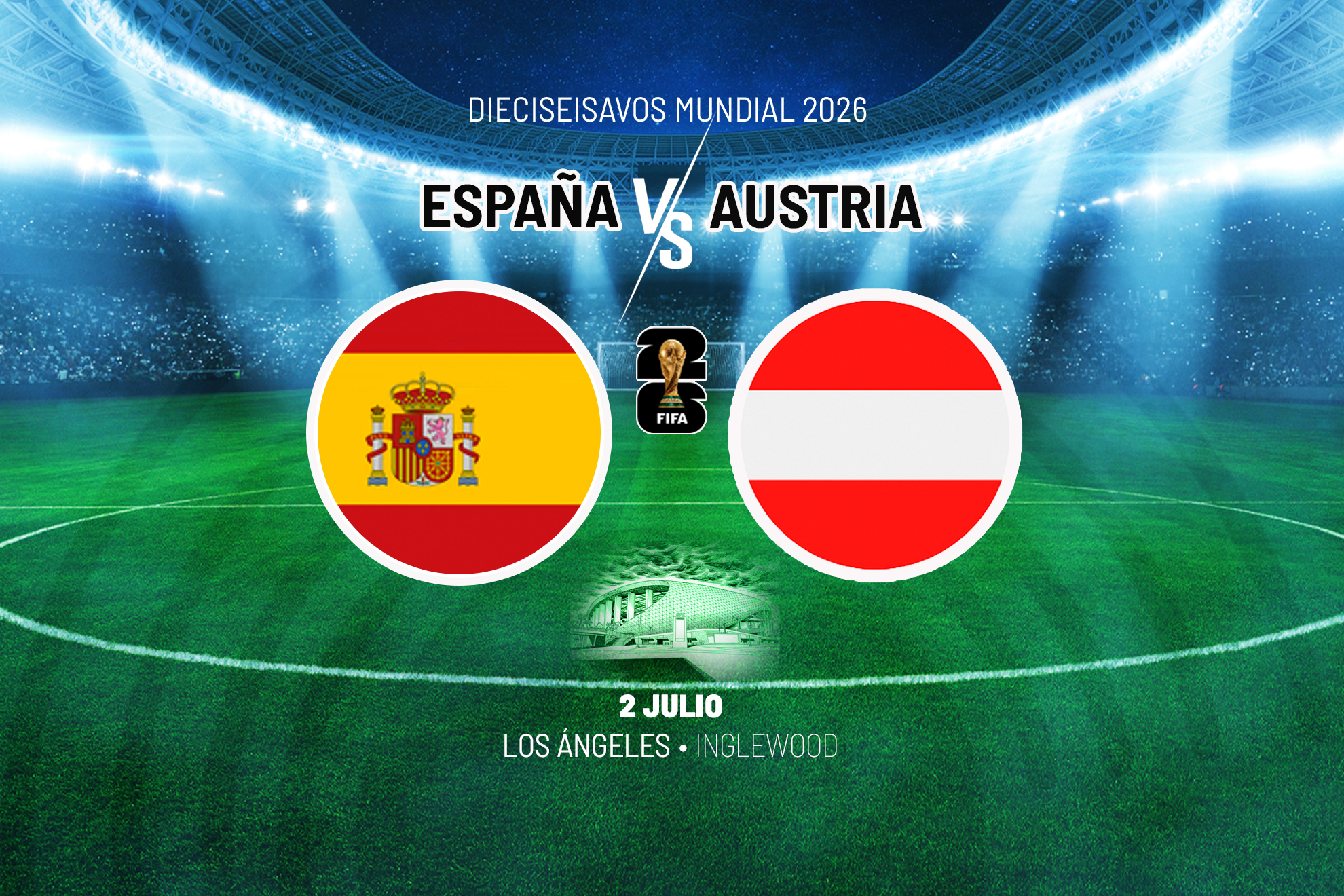 Cuándo es el España - Austria: horario y dónde ver en TV y online el partido de dieciseisavos del Mundial en directo