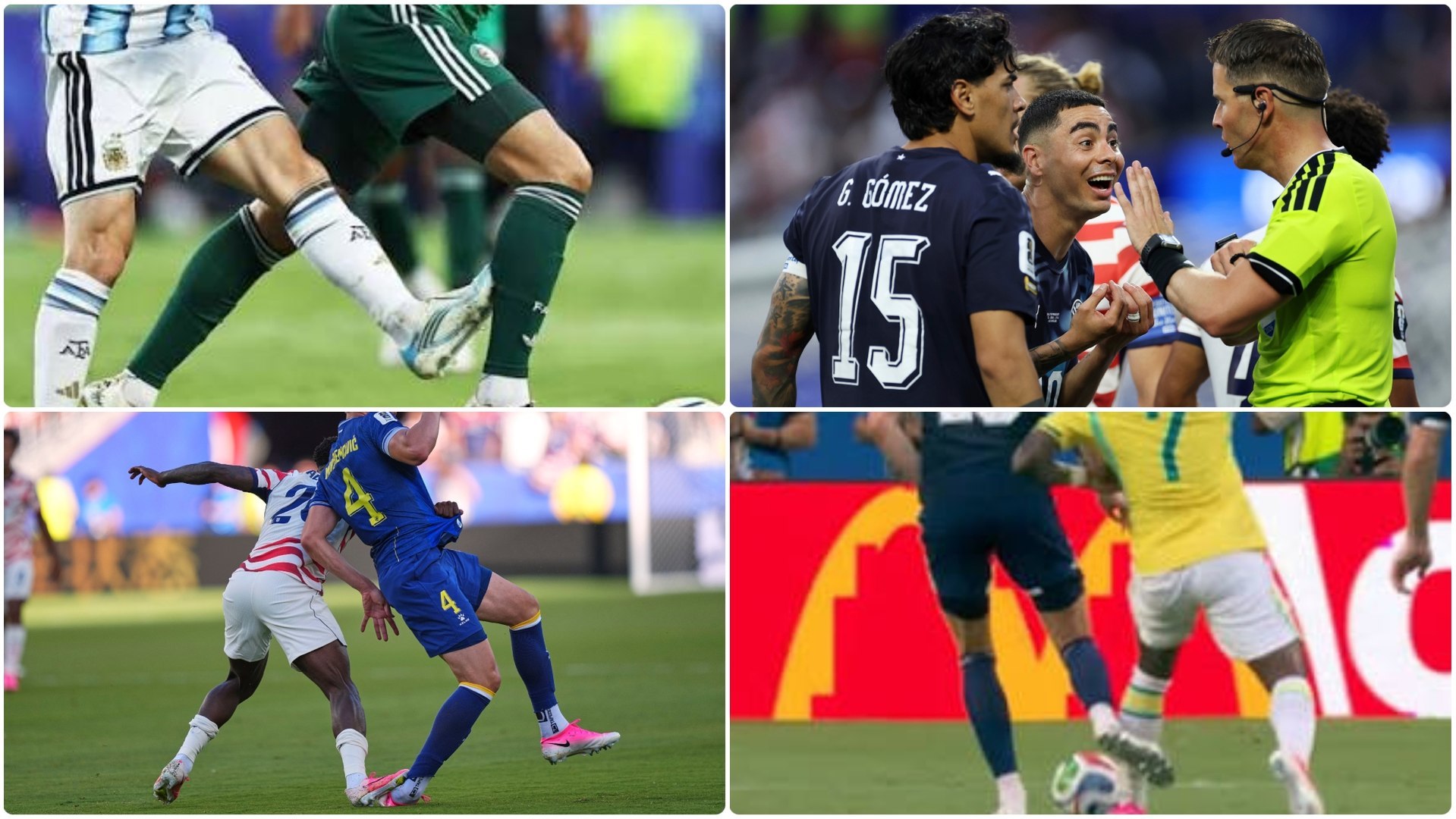 De la roja 'perdonada' a Messi al gol anulado a Vinicius: las diez jugadas polémicas que incendian el Mundial