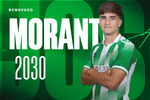 El Betis premia la irrupción de Morante con una renovación hasta 2030