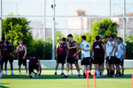 Penúltima sesión de entrenamiento antes del desplazamiento a Cracovia