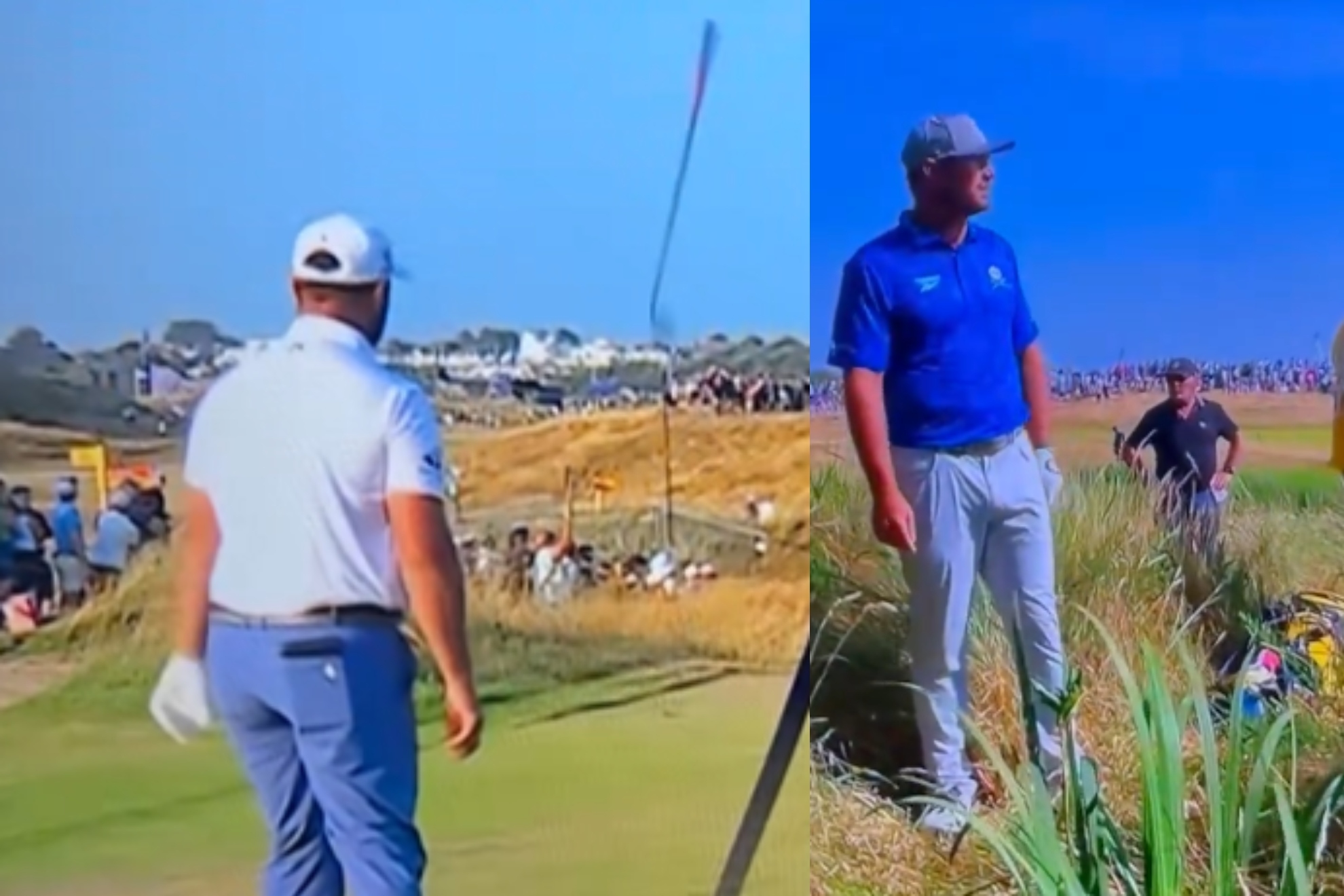 Rahm recibe una advertencia por lanzar un palo y DeChambeau una polémica sanción de dos golpes