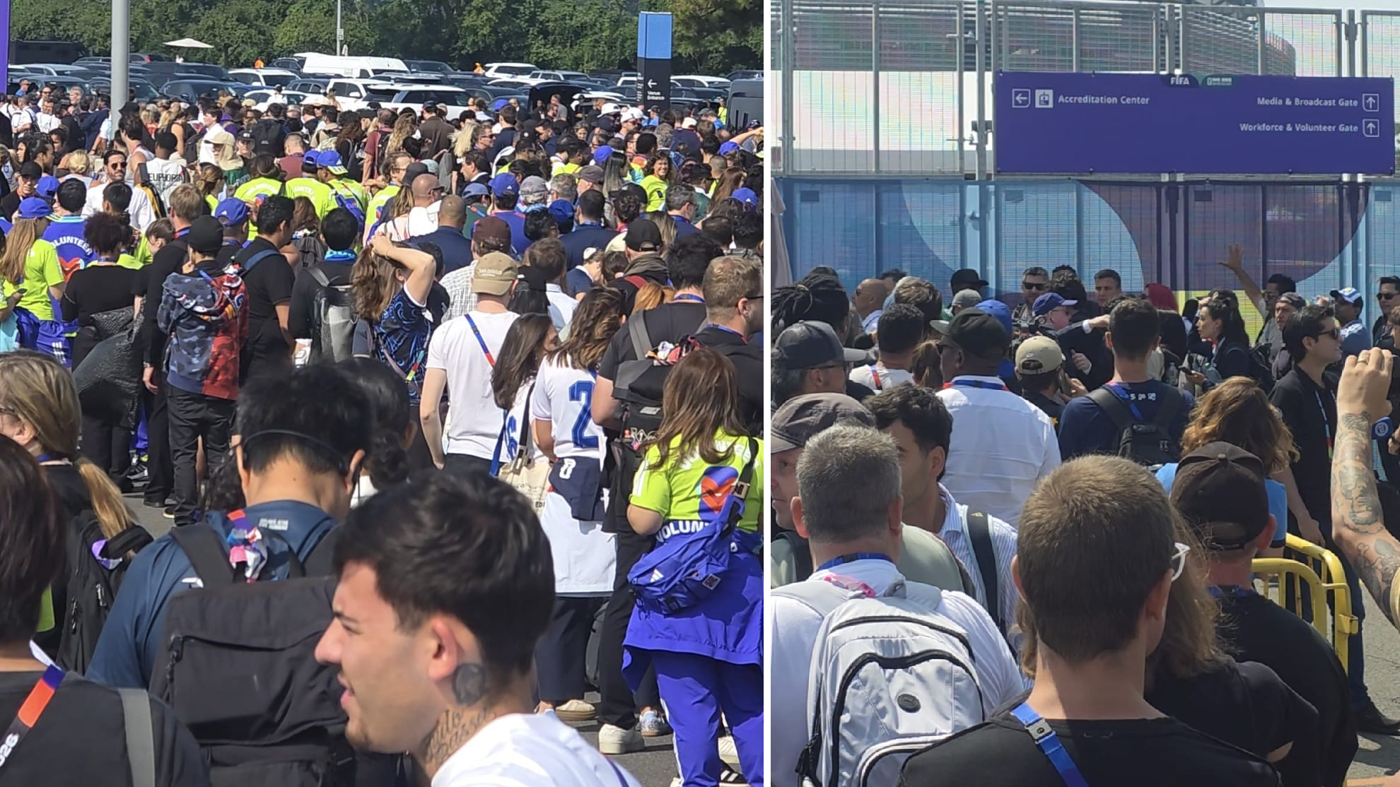 Caos absoluto en los accesos al estadio de la final